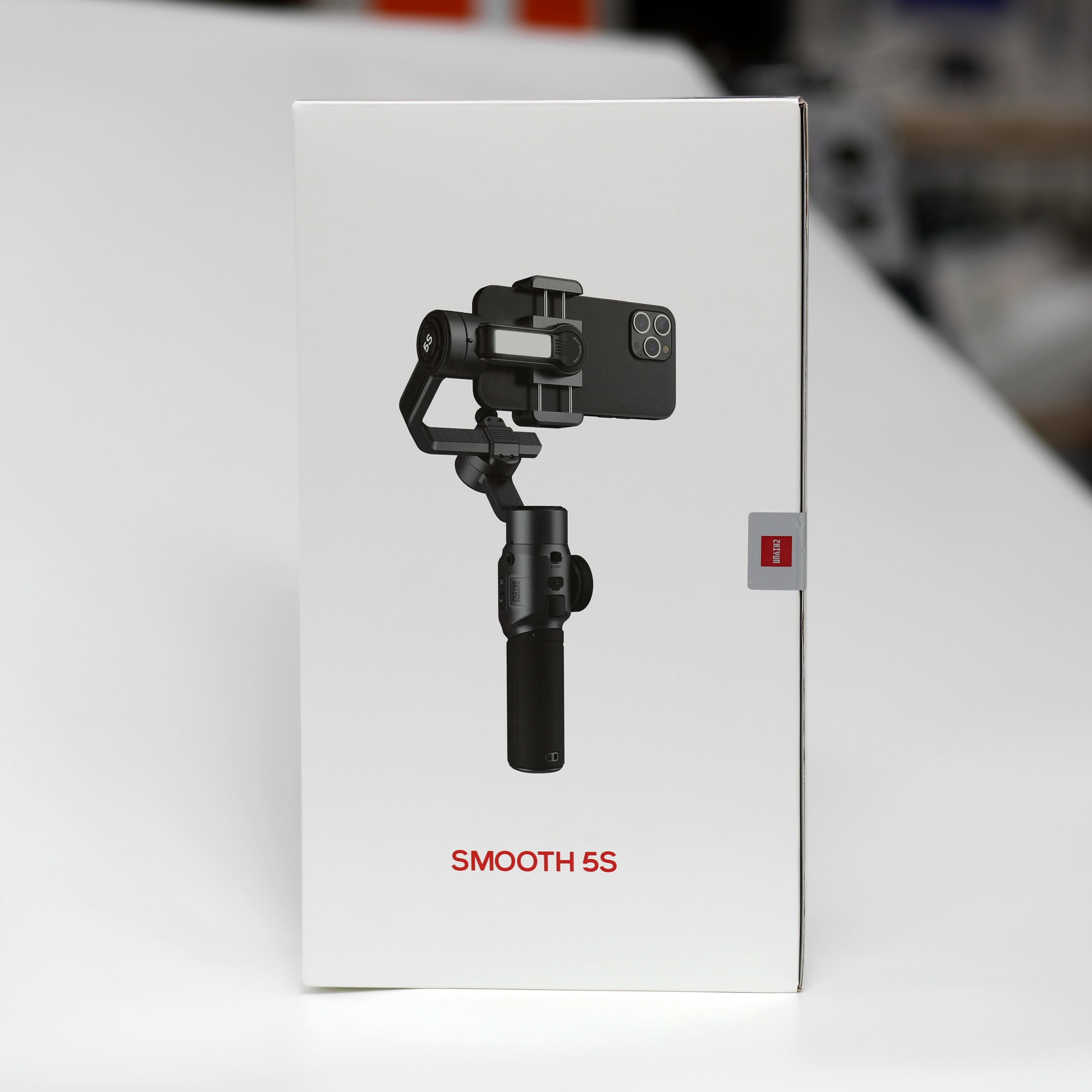 جيمبال Zhiyun Smooth 5S لتثبيت تصوير الهاتف – مثبت احترافي ثلاثي المحاور مع إضاءة LED