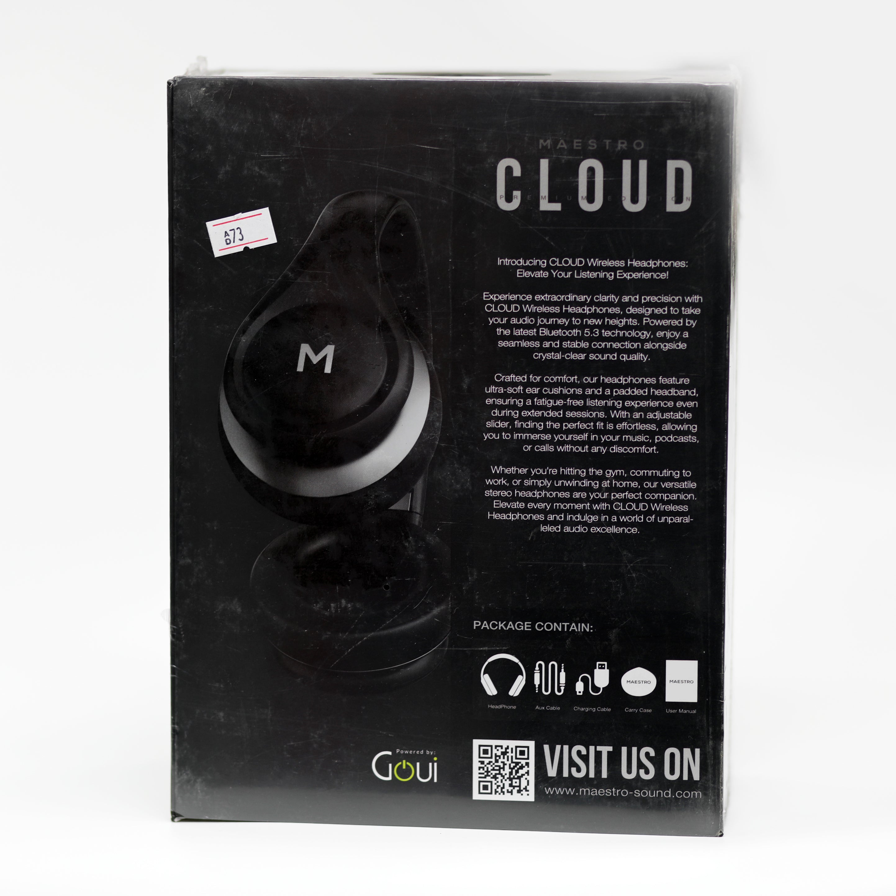 سماعات Maestro Cloud اللاسلكية بتقنية Bluetooth 5.3 – صوت نقي وتصميم مريح فوق الأذن