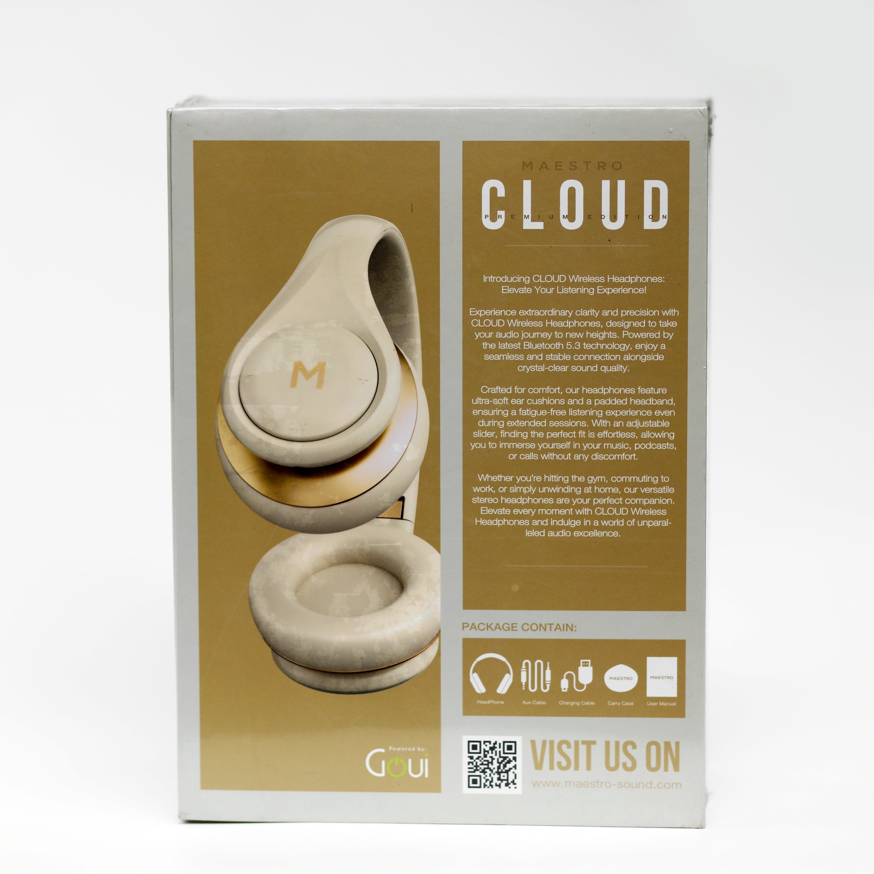 سماعات Maestro Cloud اللاسلكية بتقنية Bluetooth – صوت نقي وتصميم مريح