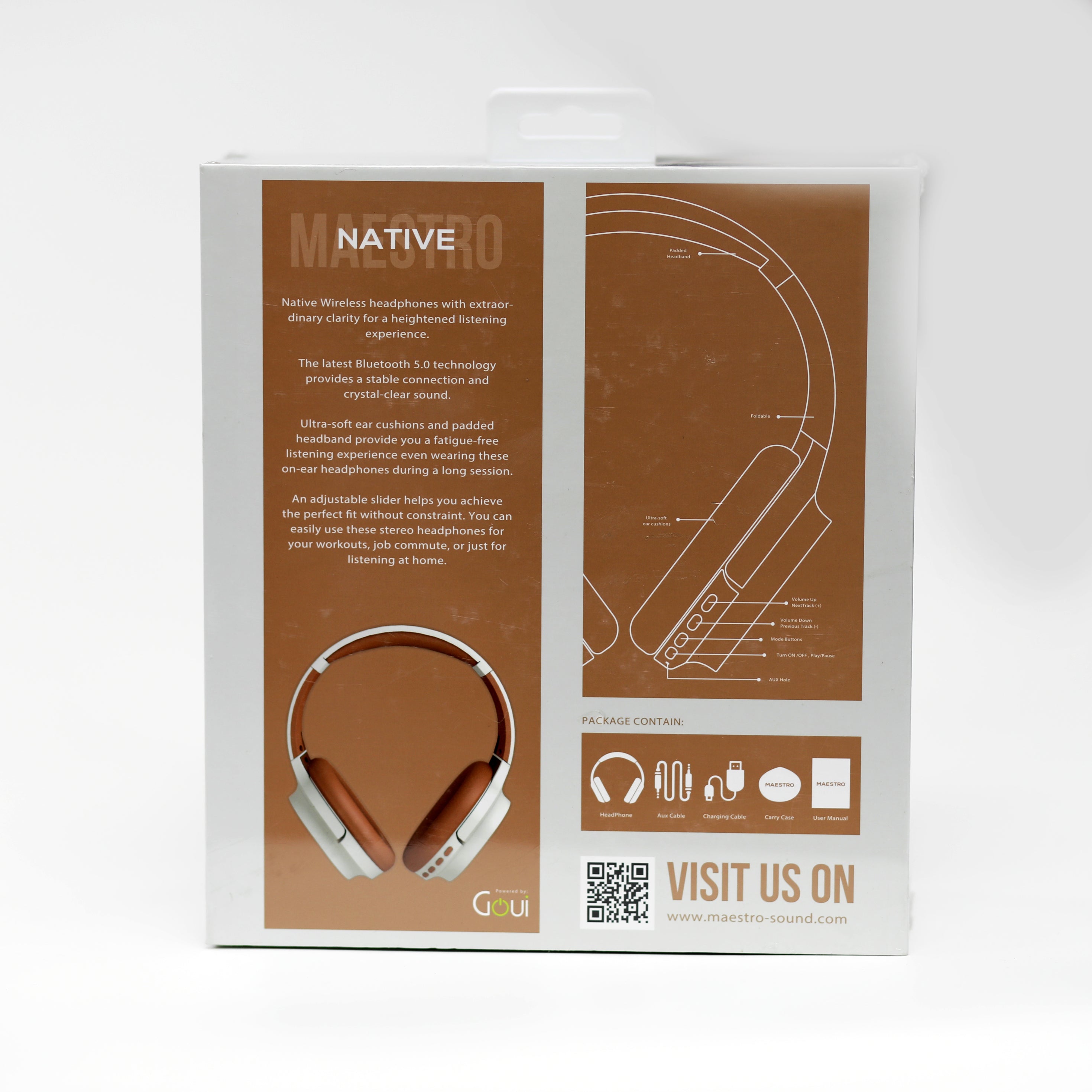 سماعات MAESTRO Native اللاسلكية فوق الأذن بتقنية Bluetooth