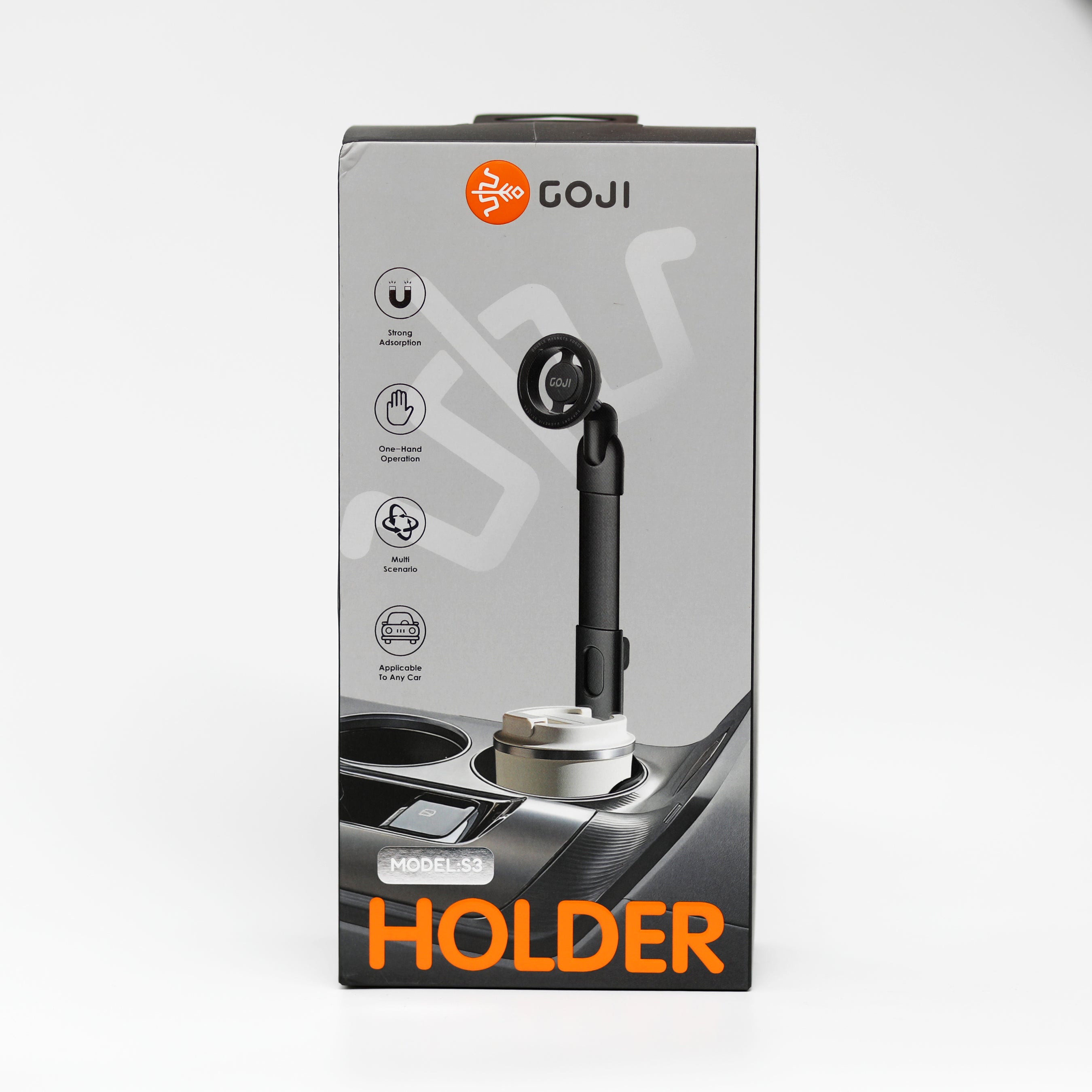 حامل جوال مغناطيسي للسيارة GOJI S3 – تثبيت قوي مع ذراع قابل للتعديل