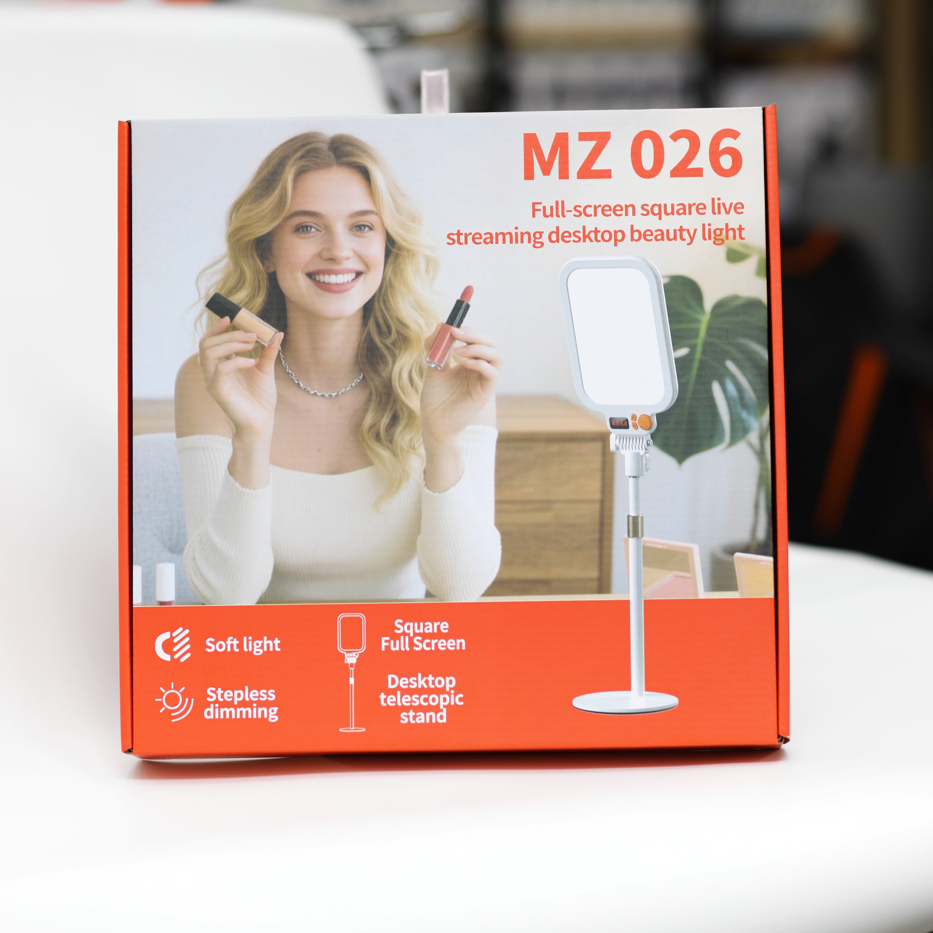 إضاءة تجميل احترافية مكتبية LED موديل MZ026 لصناع المحتوى والمكياج