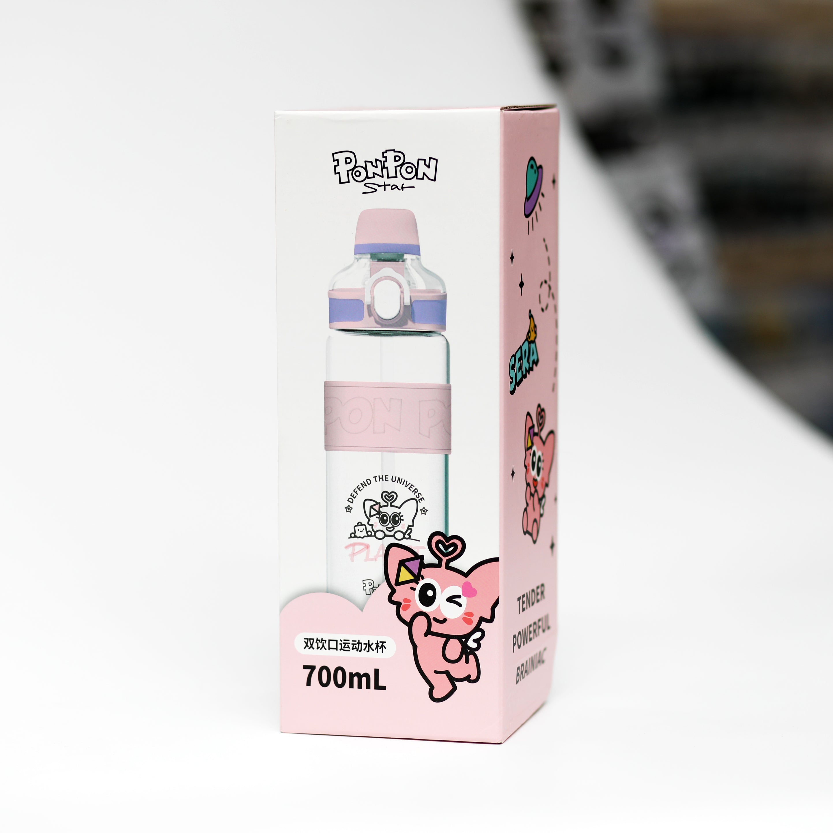 قارورة ماء للأطفال PonPon Star سعة 700 مل – تصميم كرتوني