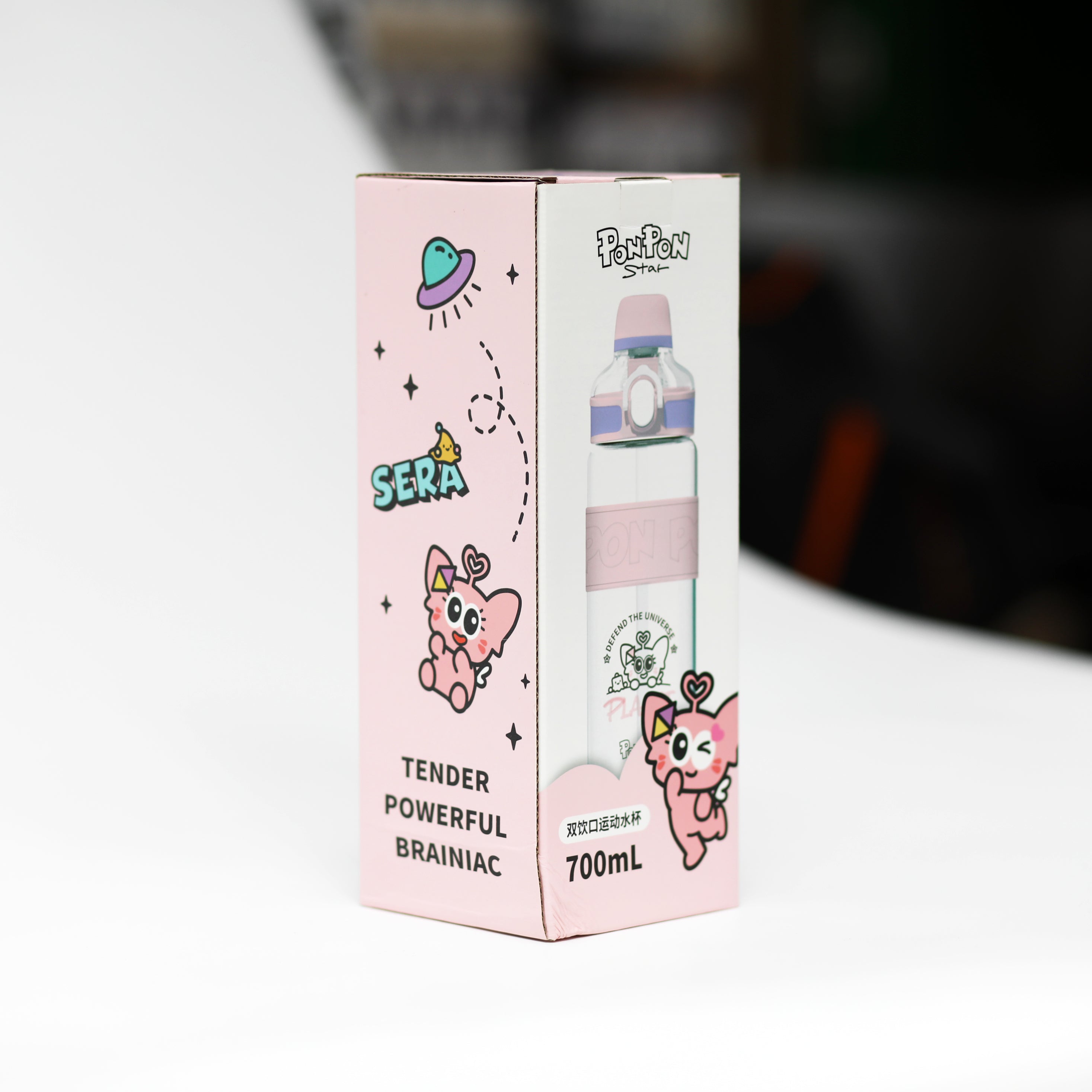 قارورة ماء للأطفال PonPon Star سعة 700 مل – تصميم كرتوني