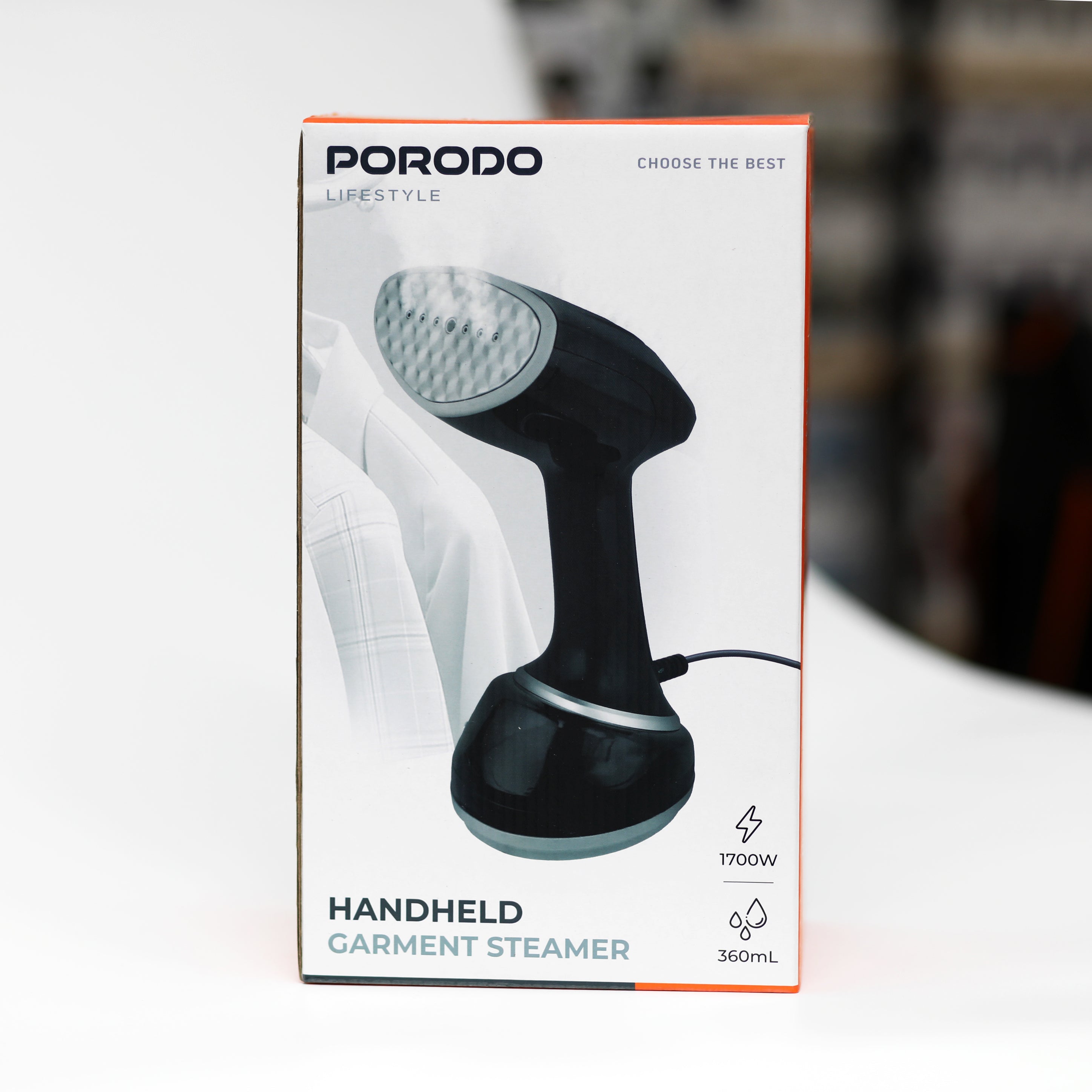 مكواة بخار يدوية للملابس Porodo – قدرة 1700 واط