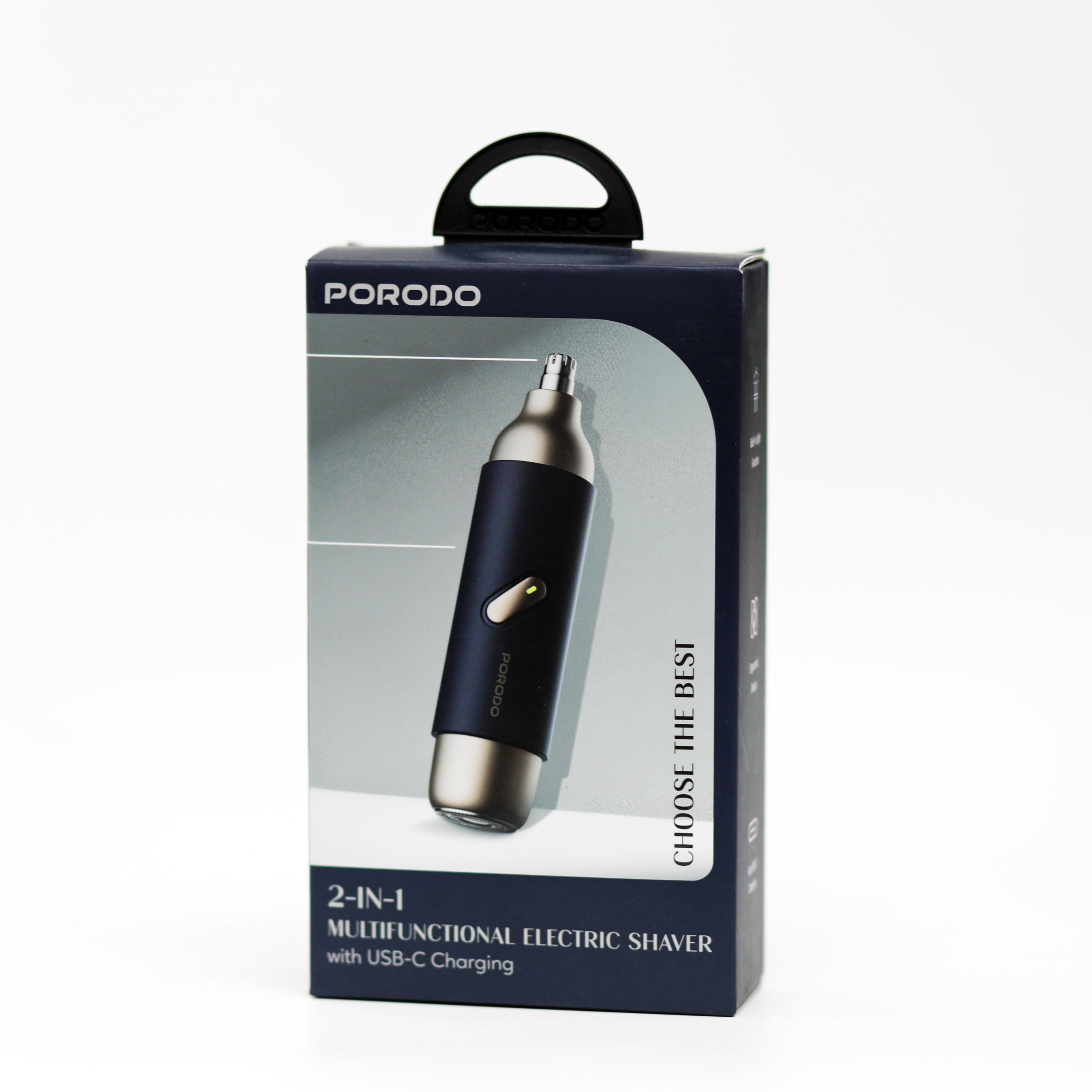 ماكينة حلاقة متعددة الاستخدام 2 في 1 Porodo لتشذيب اللحية وشعر الأنف