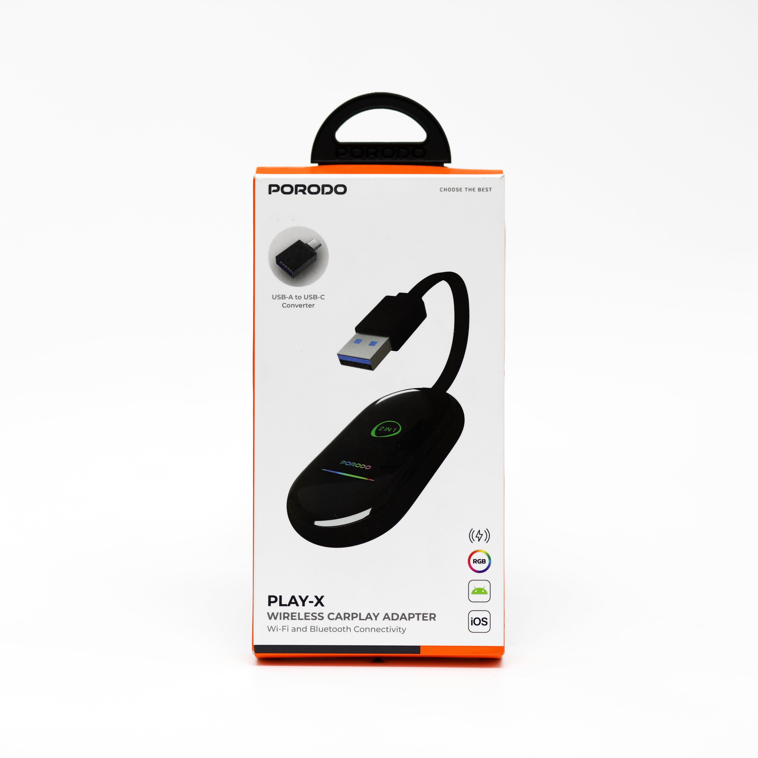 محول Porodo Play-X اللاسلكي لتحويل Apple CarPlay إلى اتصال لاسلكي