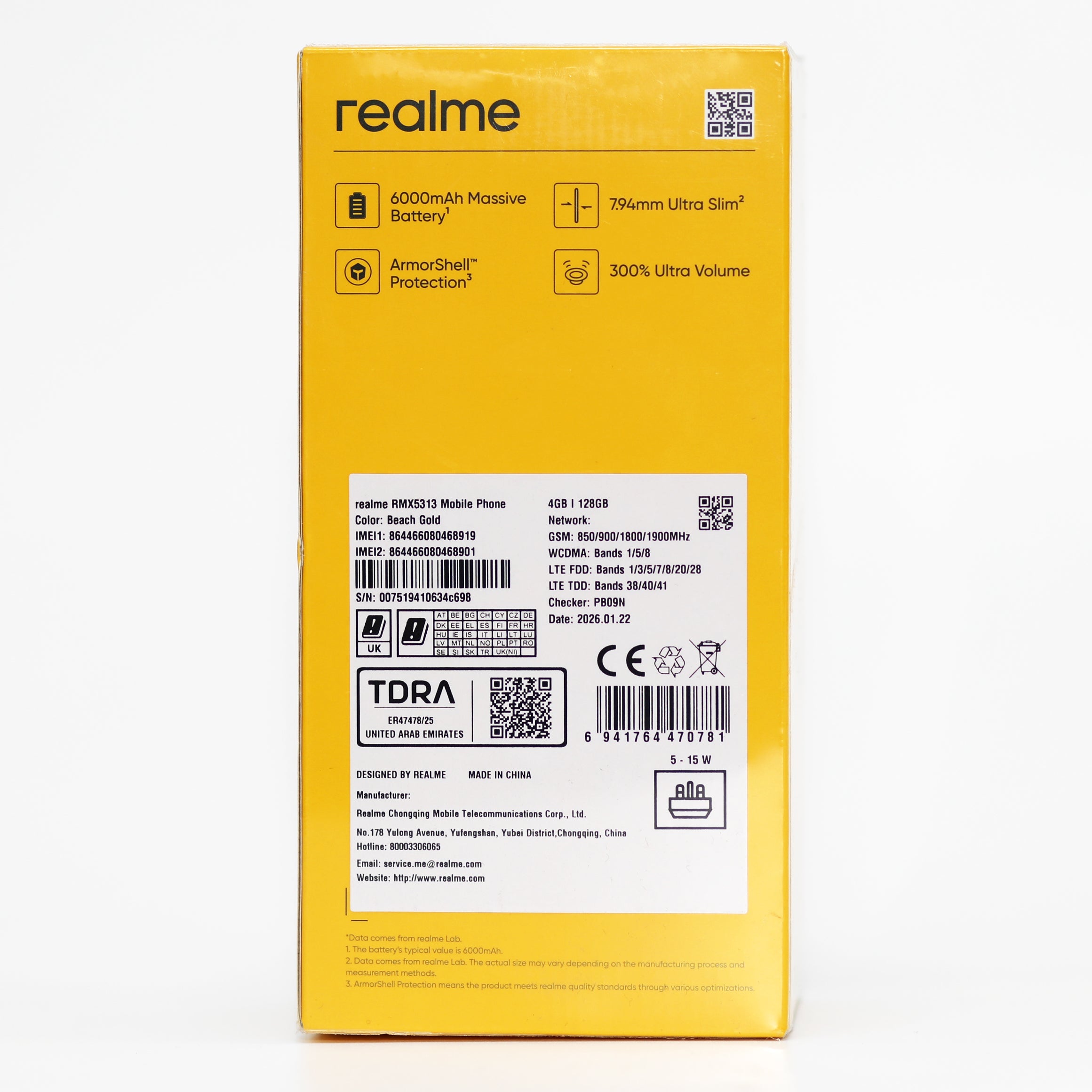 Realme Note 70 Smartphone – 128GB Storage, Long Battery, ArmorShell Protection