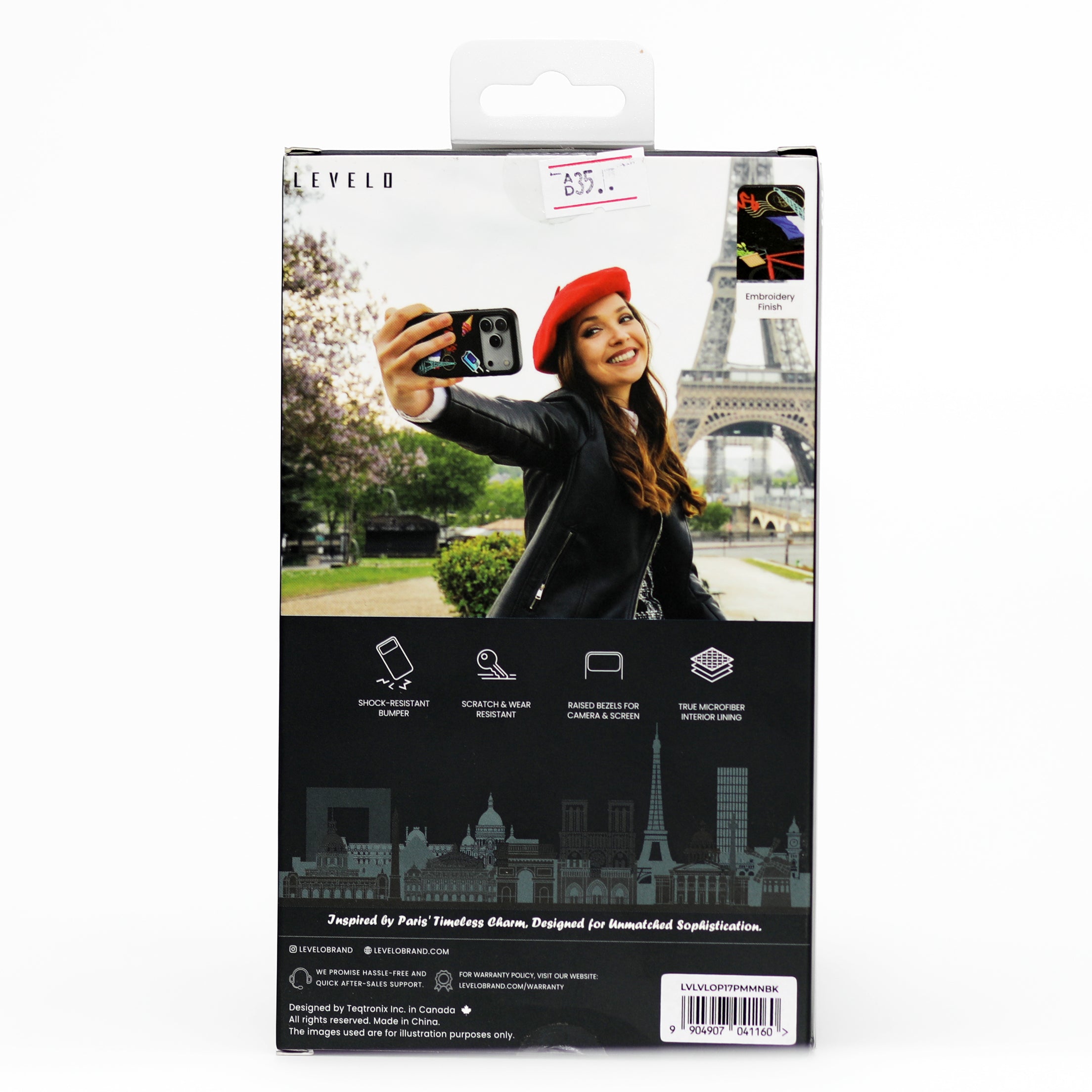 LEVELO Vallo PU Leather Case – iPhone 17 Pro Max