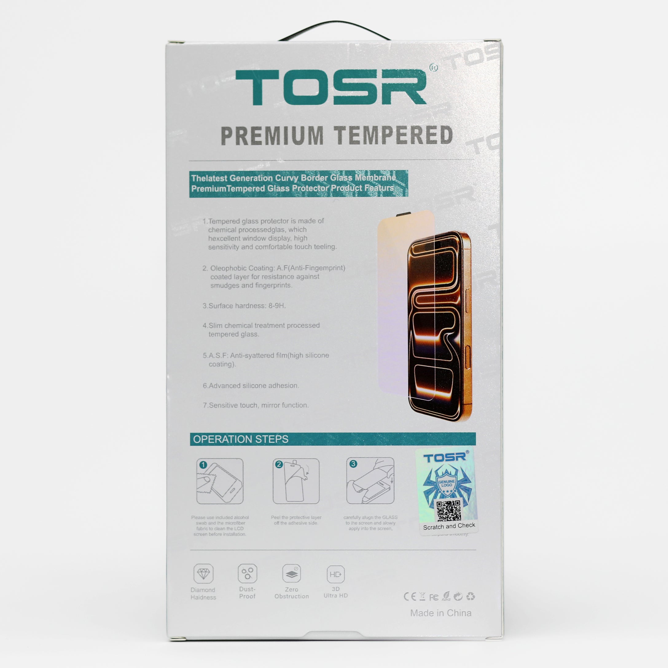 TOSR 300CC Premium Tempered Glass – iPhone 17 Pro Max