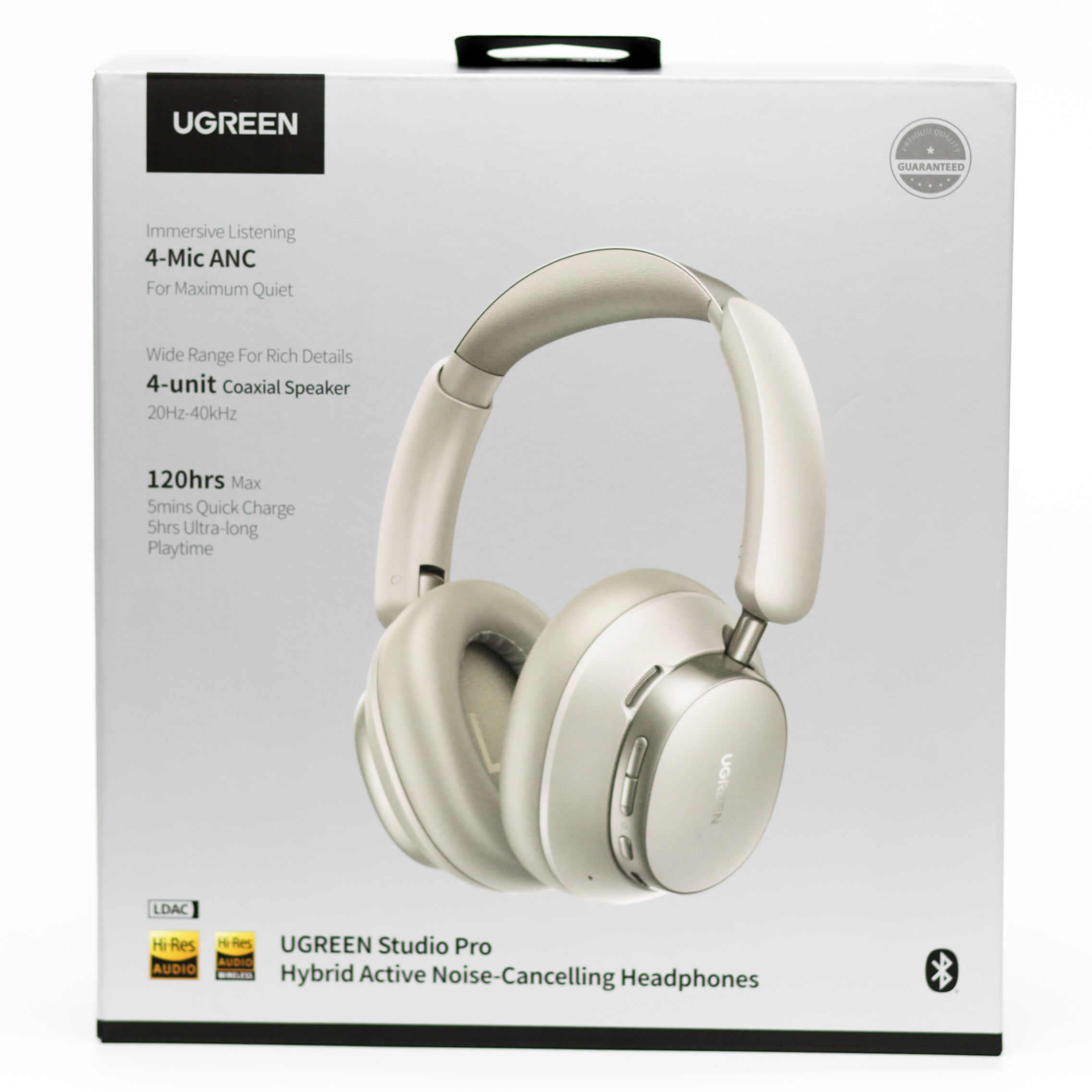 UGREEN Studio Pro Wireless ANC Headphones Hi-Res 120H Battery