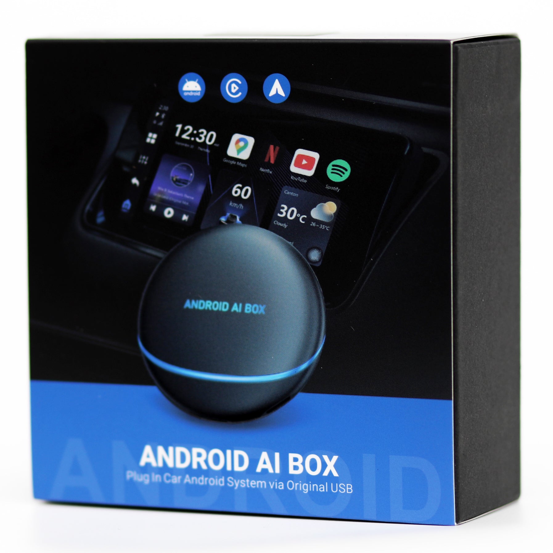 Android AI Box Wireless Car System Plug & Play