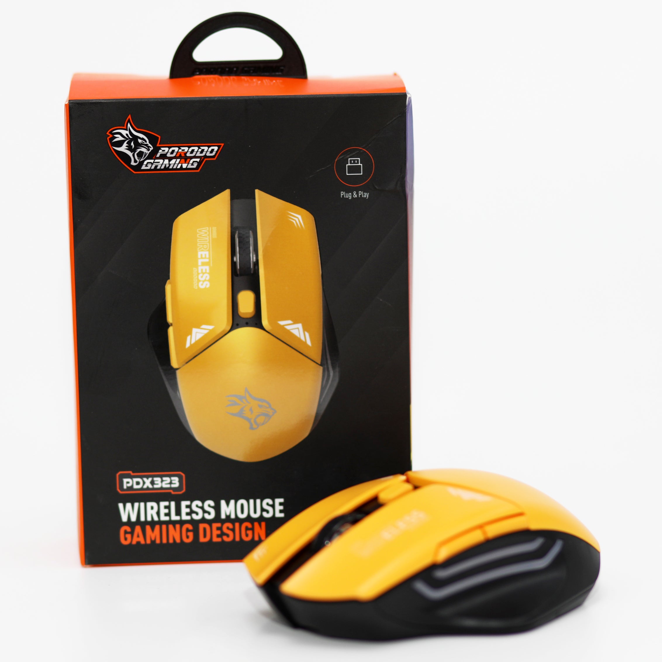 Porodo Gaming PDX323 Wireless Mouse – 2.4G Gaming Design Mouse