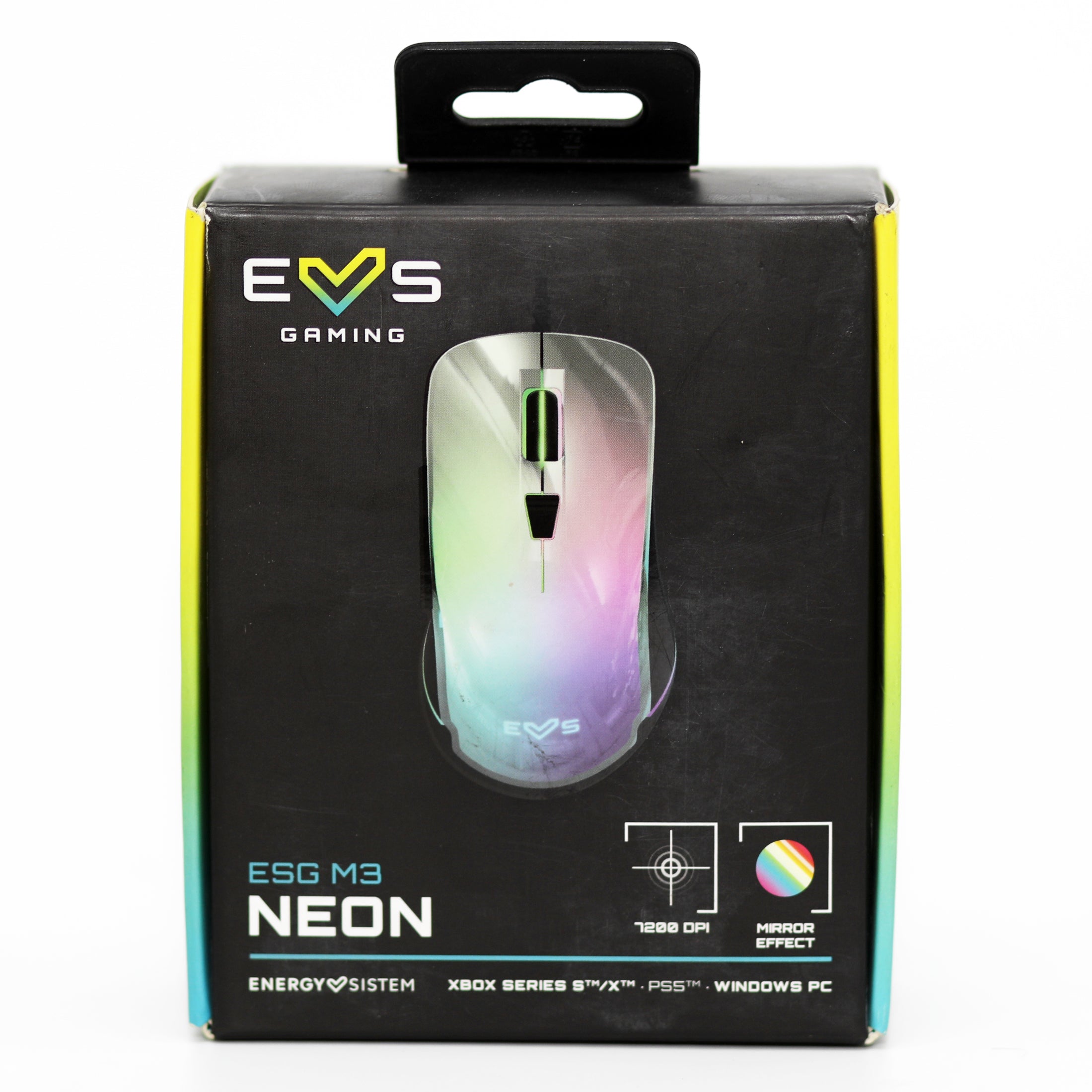 EVS Gaming Mouse ESG M3 Neon RGB 7200 DPI Wired Mouse for PC & Console