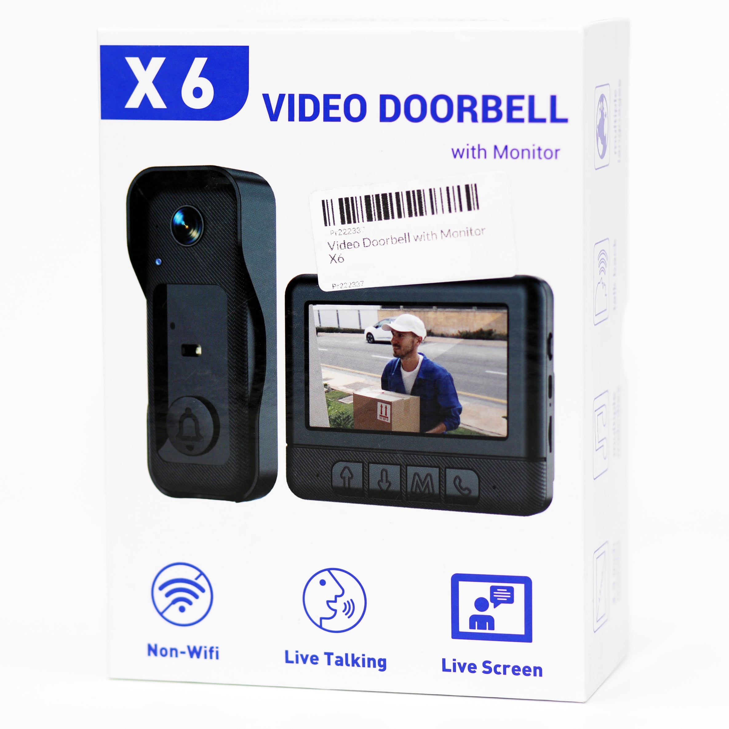 X6 Video Doorbell with Monitor Indoor Intercom System