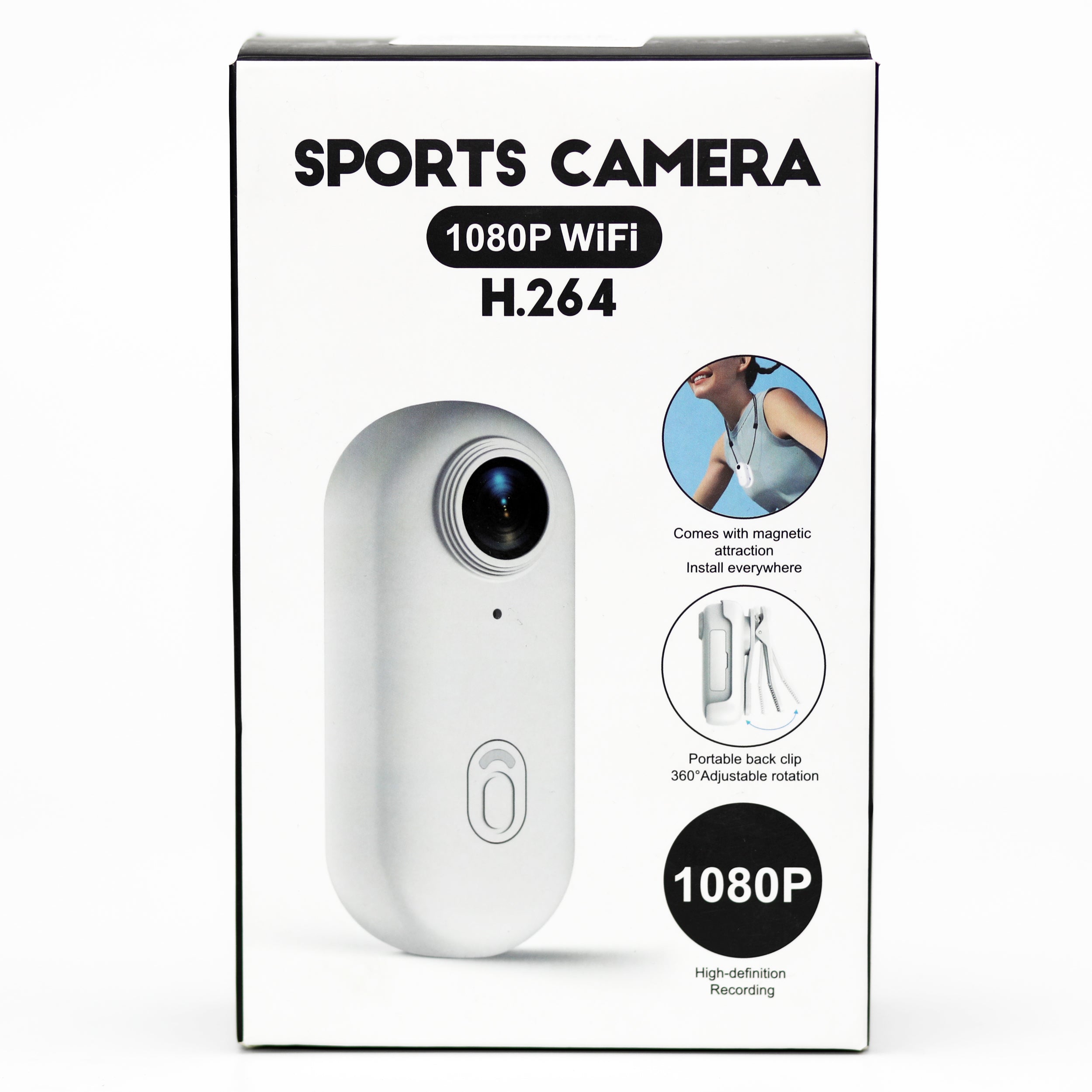 Mini Sports Camera 1080P WiFi Waterproof Action Camera
