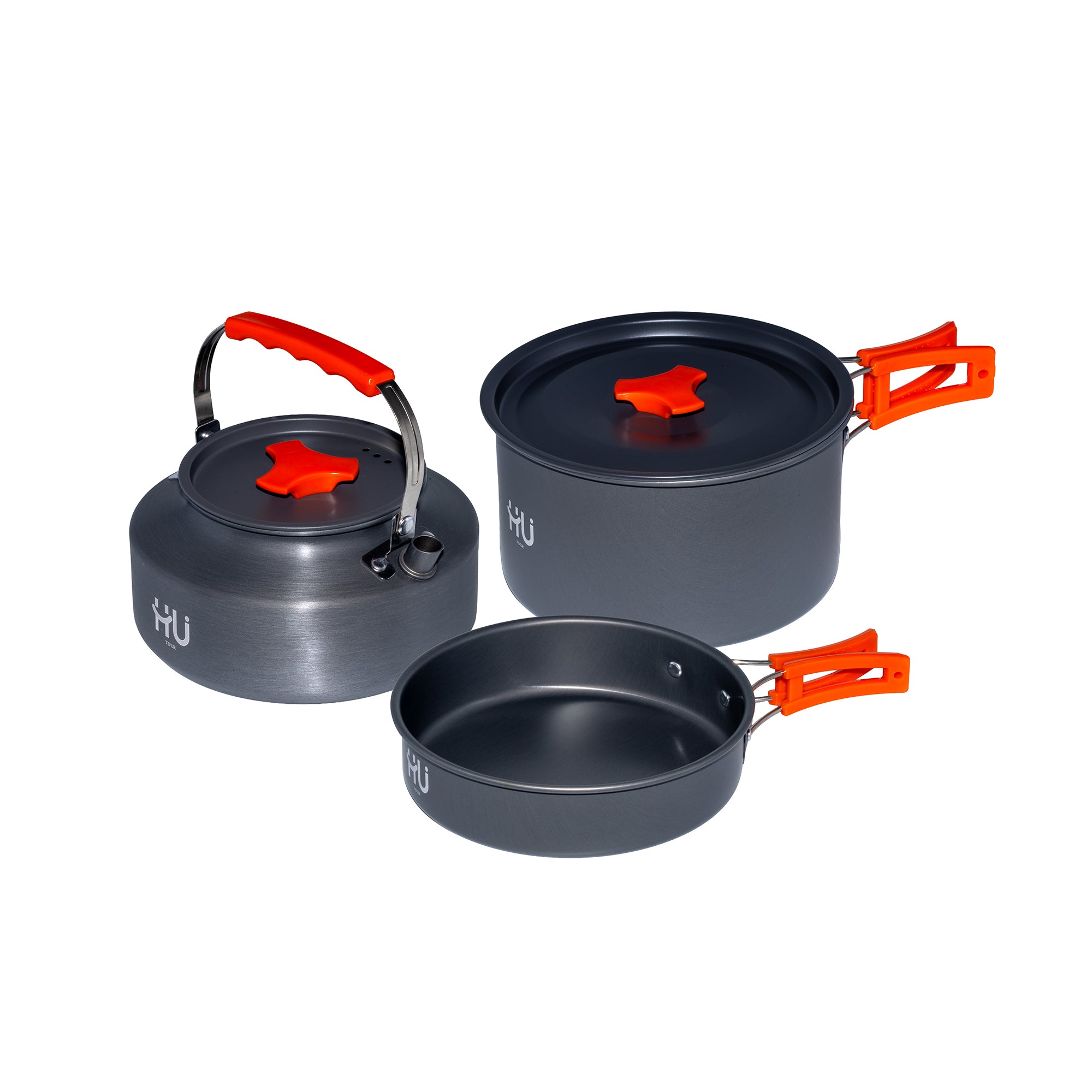 HU ALUMINUM CAMPING COOKWARE SET HTO-1025