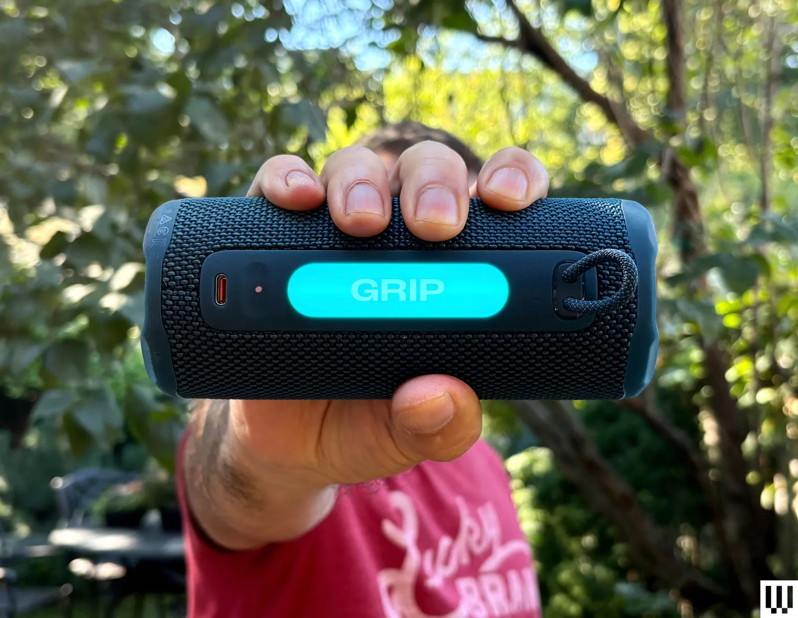 JBL Grip Portable Bluetooth Speaker with AI Sound Boost