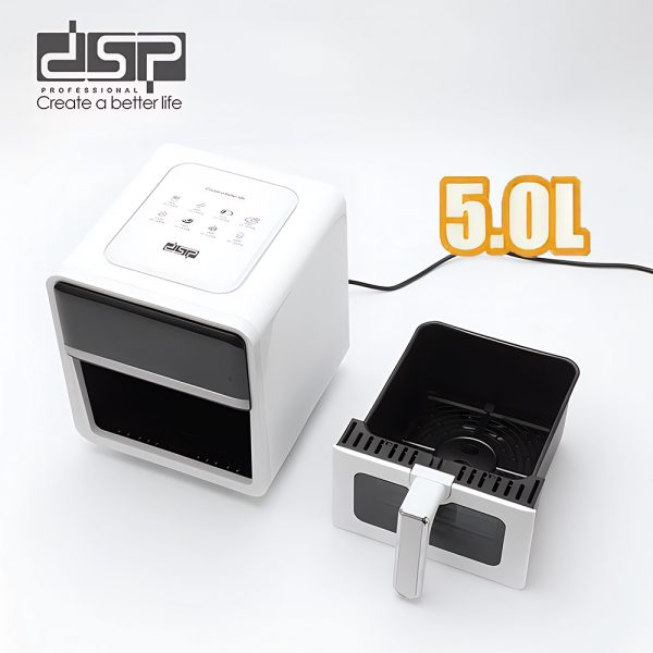 DSP Air Fryer 1400W 5.0L LED Display 8 Preset Menus With Colour Display KB2190