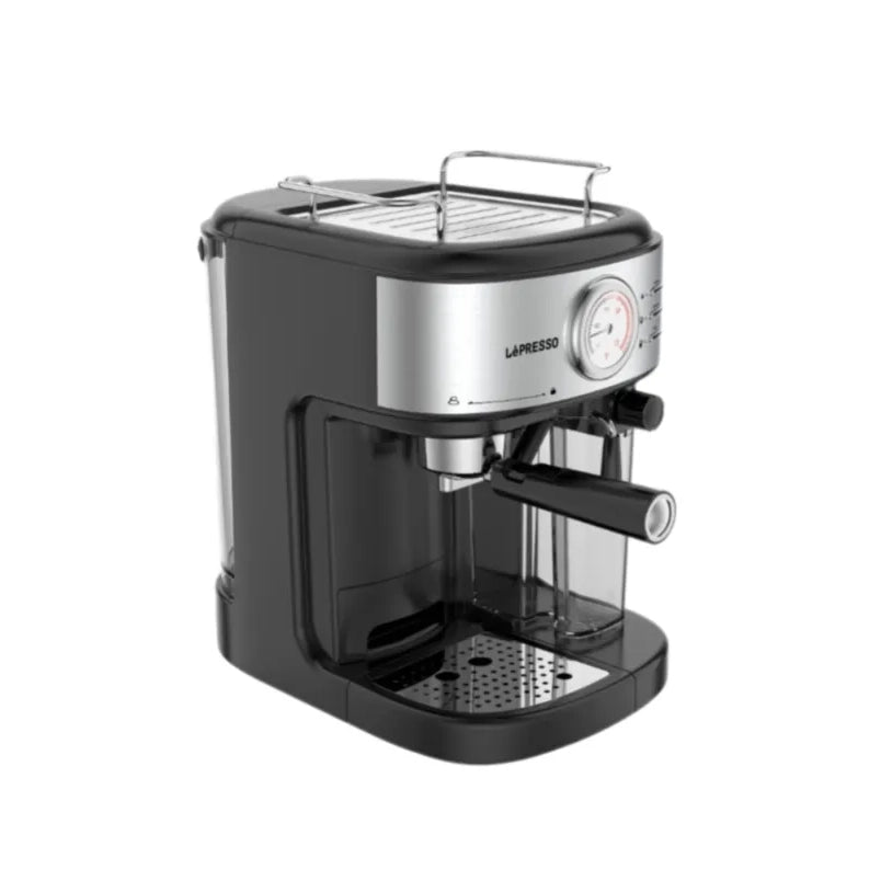 Barista Espresso Machine with Automatic Milk Frother & Flow Meter – 20 Bar Pressure, Nespresso Compatible – LéPresso