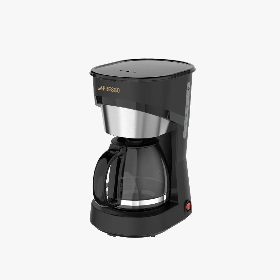 Drip Coffee Maker with Glass Carafe – Automatic Brew Machine for Home & Office - LéPresso