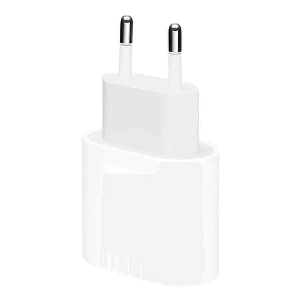 شاحن Apple الأصلي 20W USB-C Power Adapter – شحن سريع – قابس أوروبي EU 2-Pin – أبيض