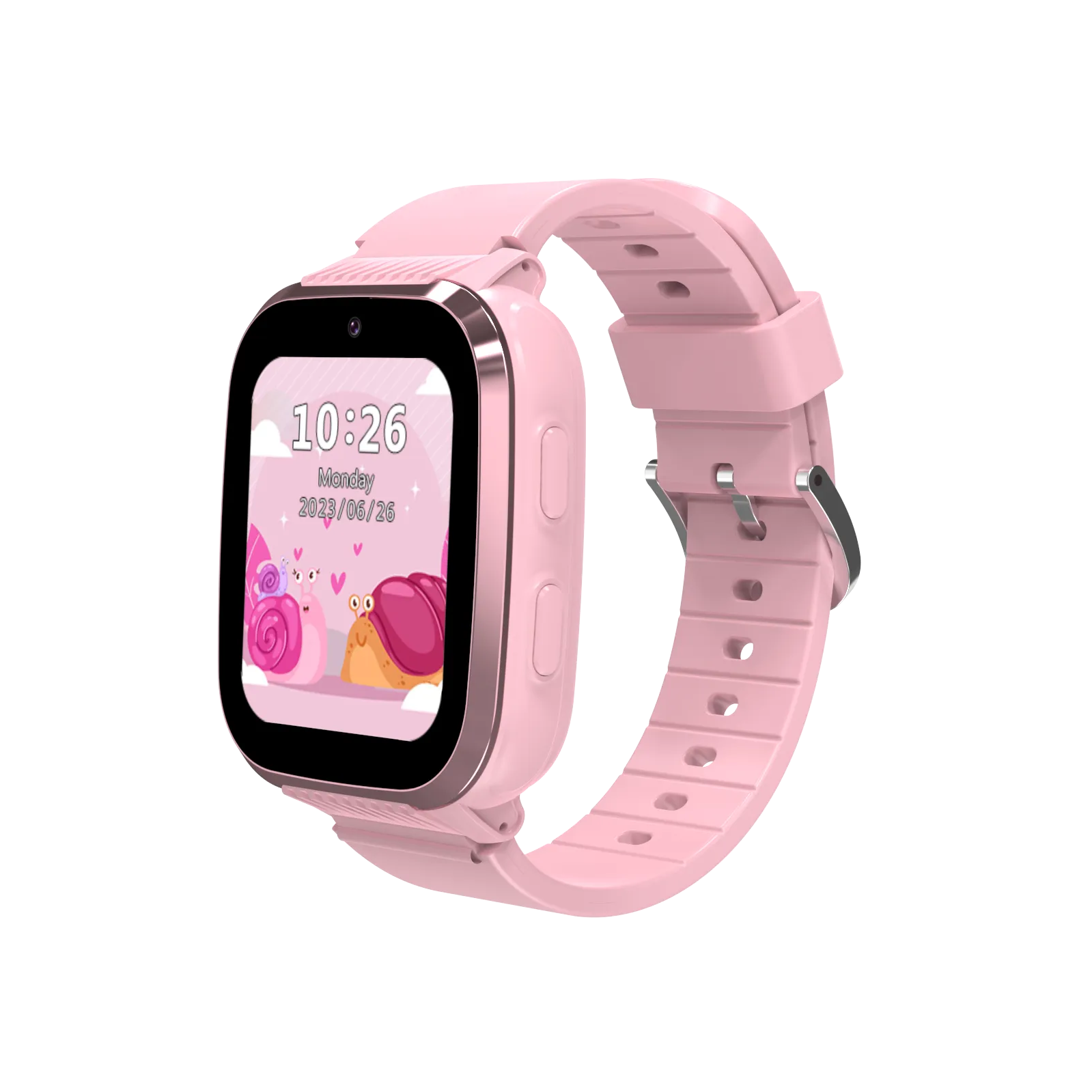 Porodo Kids 4G Smart Watch with Video Calling, GPS & Nano SIM – Pink & Blue