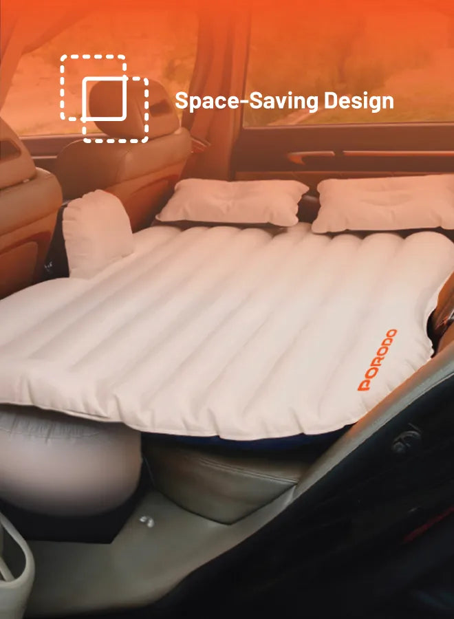 Porodo Inflatable Car Backseat Air Mattress – Portable Car Travel Bed