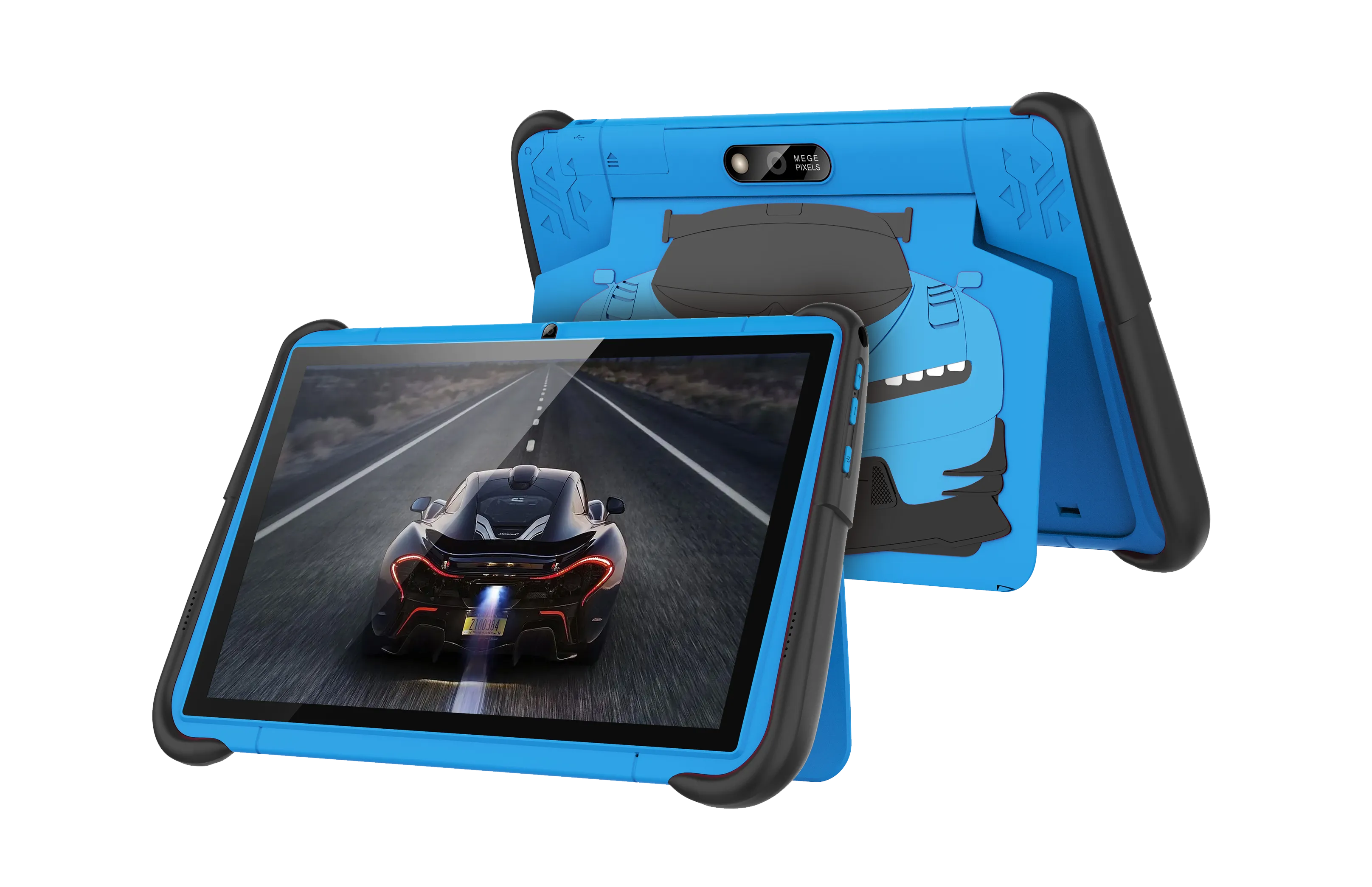 Porodo 10.1" Kids Android Tablet – 2GB RAM, 64GB Storage, 4000mAh Battery, Blue