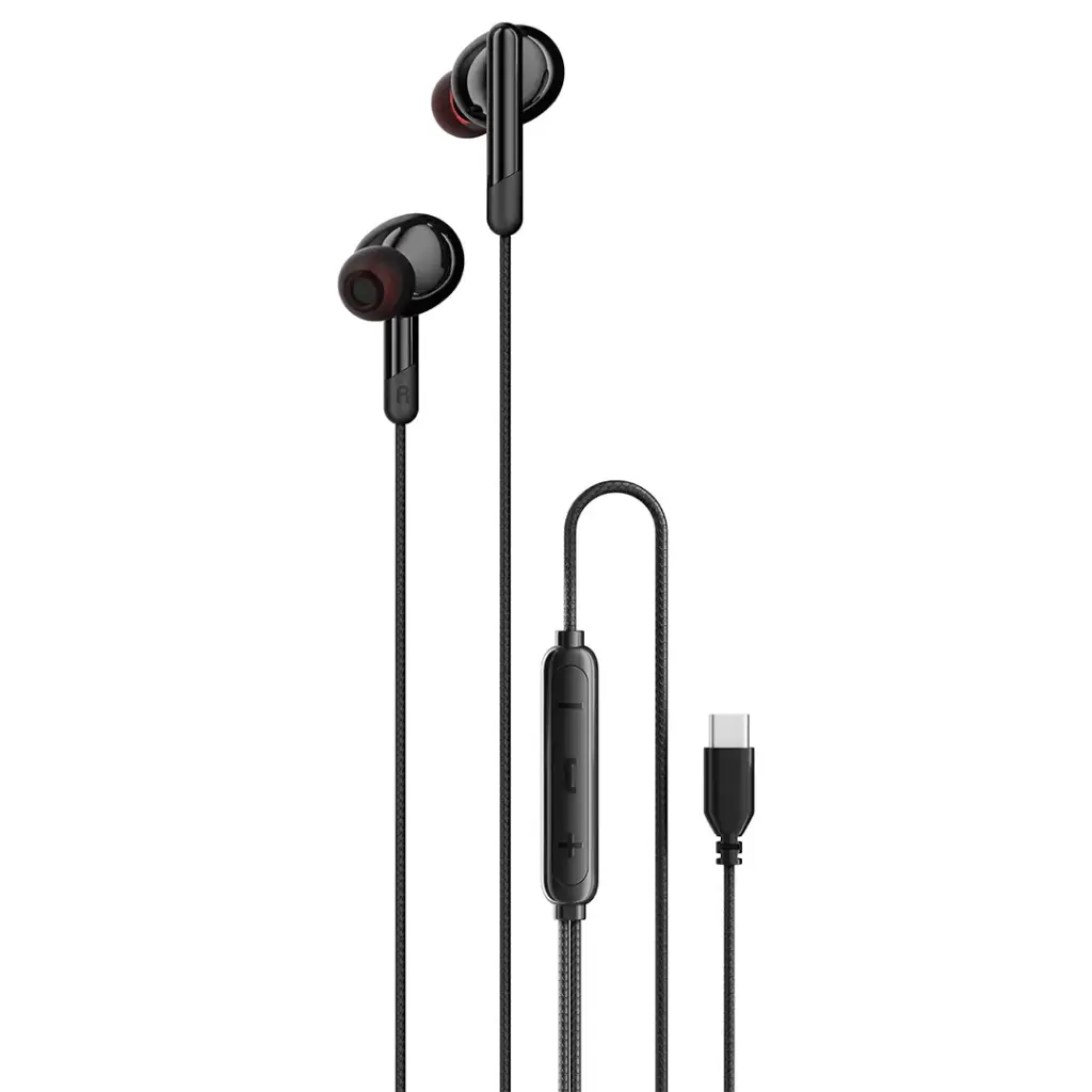 Porodo Type-C 3 Button Wired Earphone