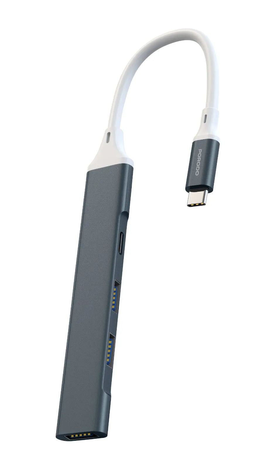 موزع منافذ Type-C متعدد 4 في 1 بسرعة 5Gbps هيكل ألمنيوم – بورودو Porodo Play-X