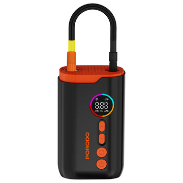 منفاخ هواء كهربائي بورودو 150 PSI محمول بشاشة رقمية و4 أوضاع نفخ – أسود