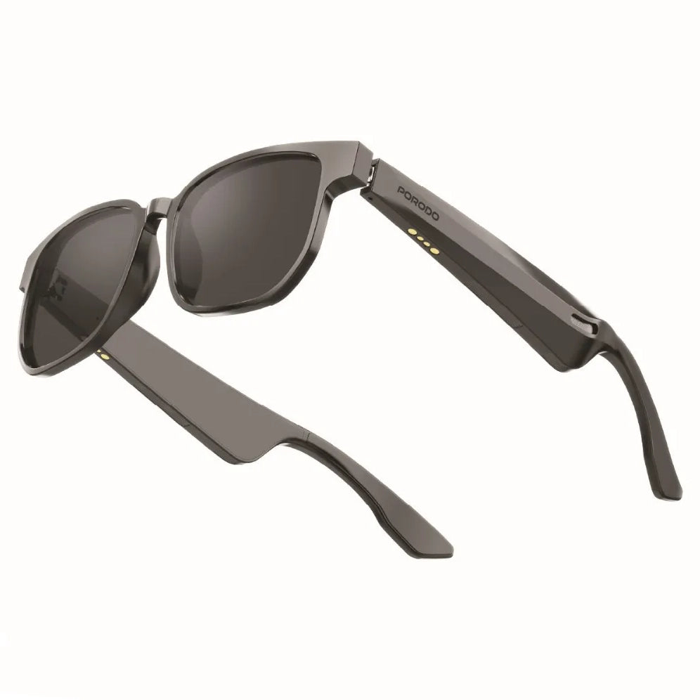 Smart Audio Sunglasses with Bluetooth 5.3, UV400 Protection & Magnetic Charging – Porodo Vistax