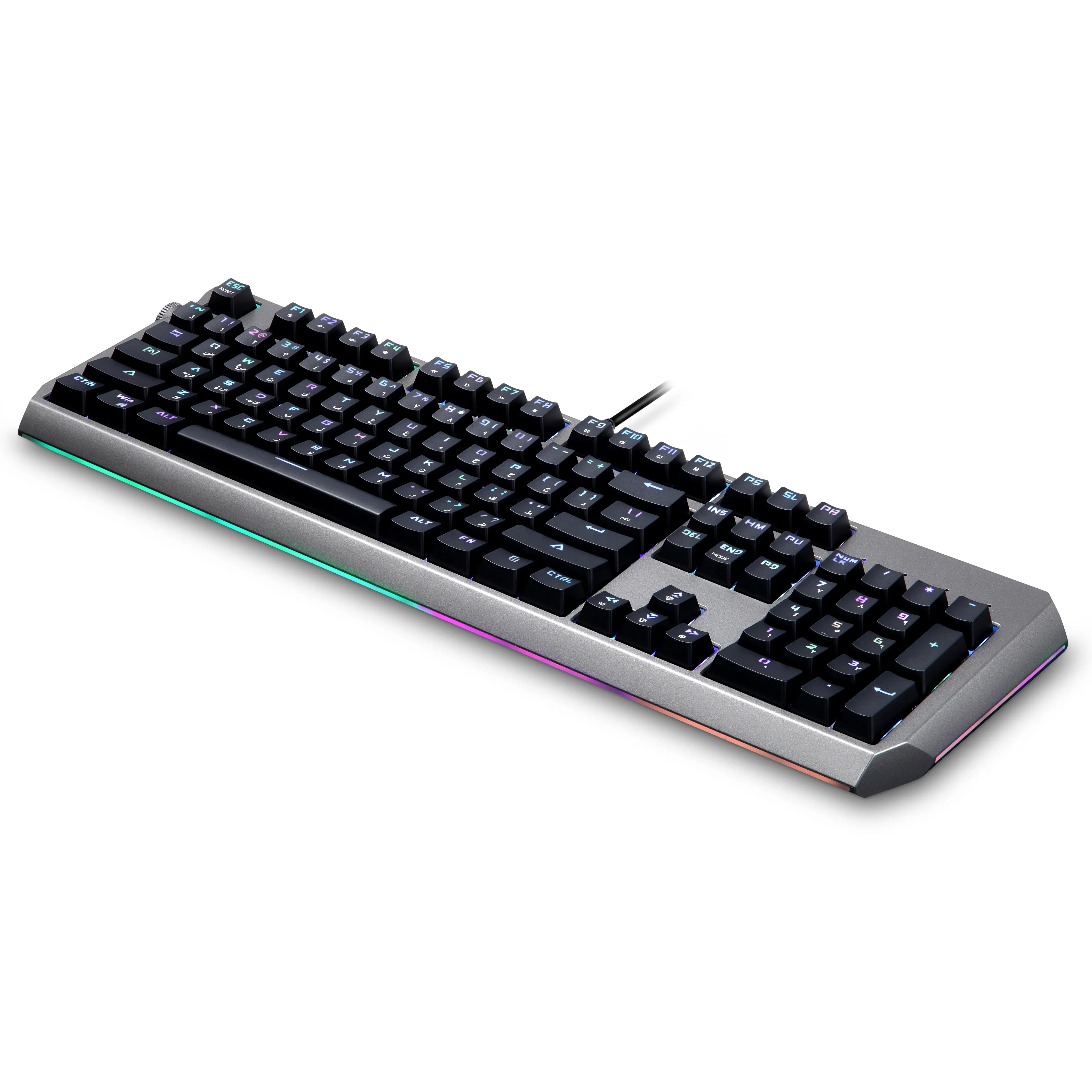 Porodo Gaming Wired Mechanical Keyboard with Gateron Pro Red Switch – Black