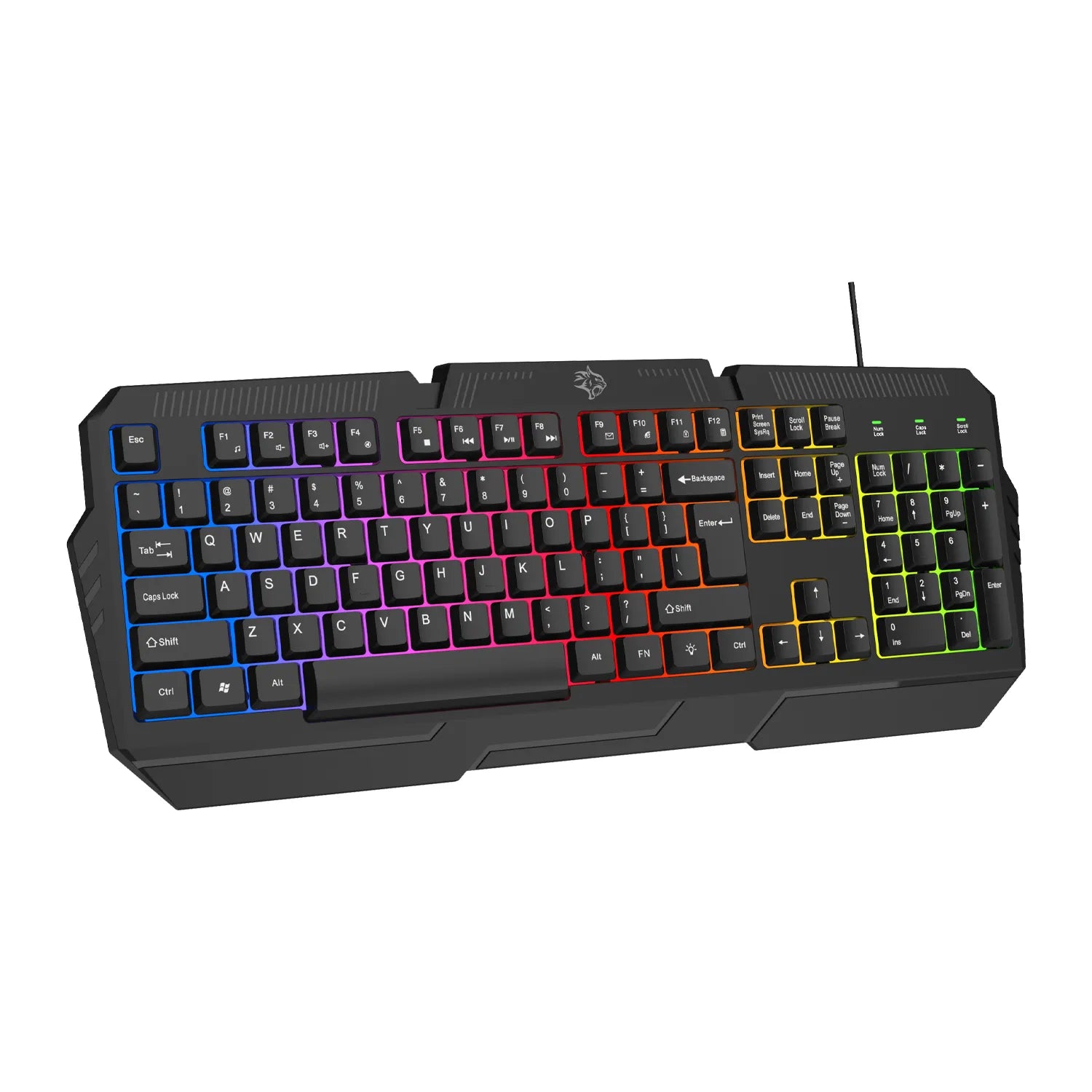 طقم ألعاب 4 في 1 كيبورد + ماوس + سماعة + ماوس باد RGB – بورودو