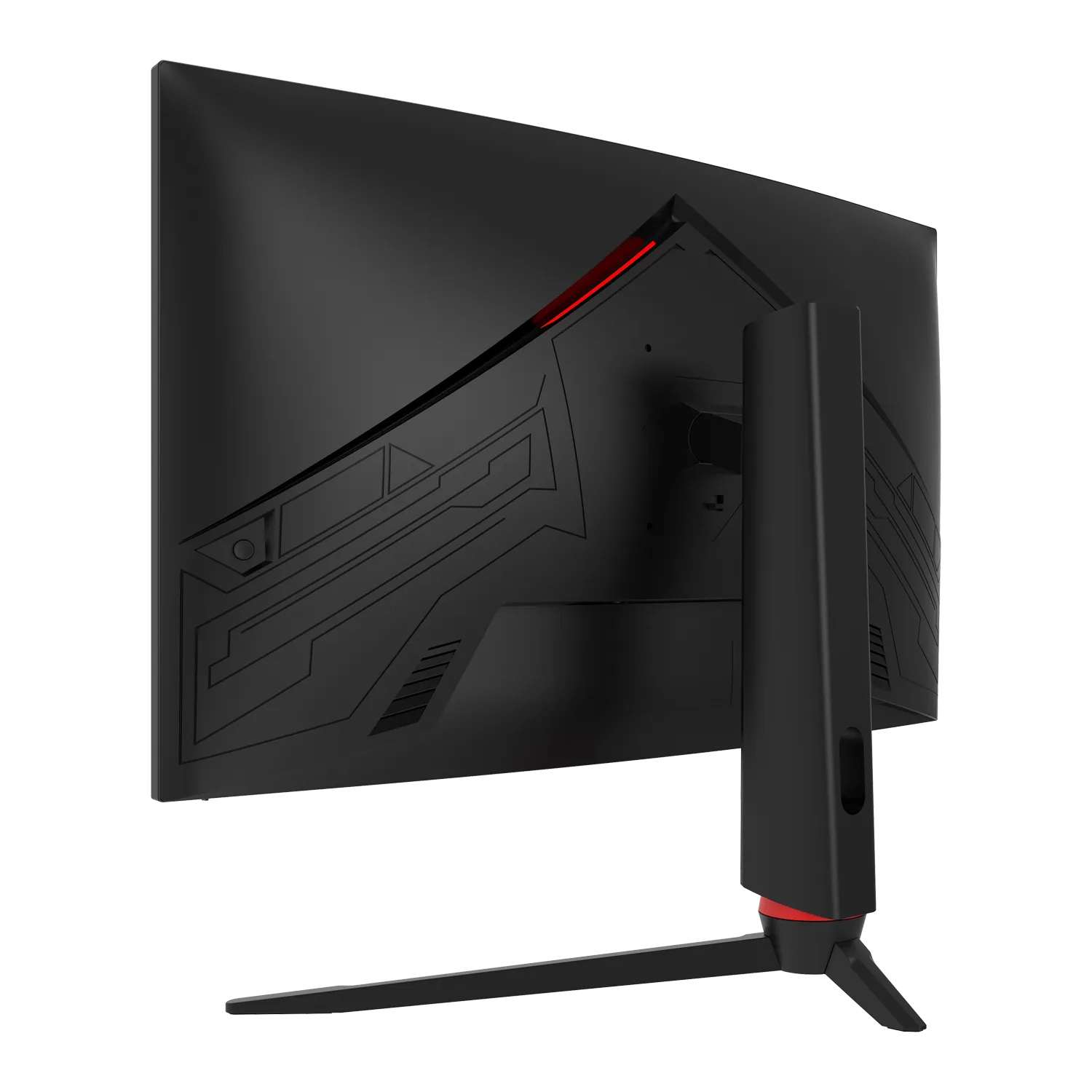 Porodo Gaming 27" Curved FHD Monitor – 240Hz, RGB Light, CSOT Panel, Black