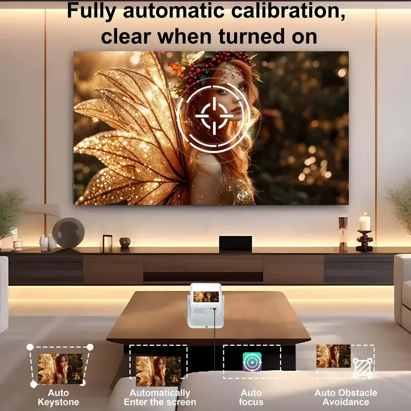 TOUCH SCREEN SMART PROJECTOR WIFI-USB-PHONE MIRRORING