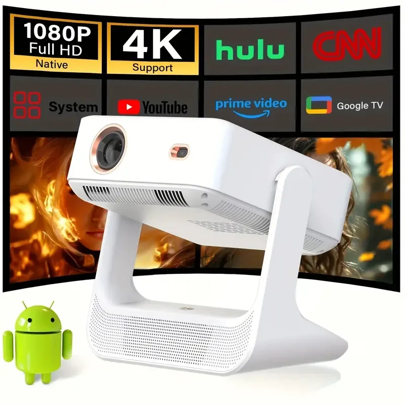 TOUCH SCREEN SMART PROJECTOR WIFI-USB-PHONE MIRRORING