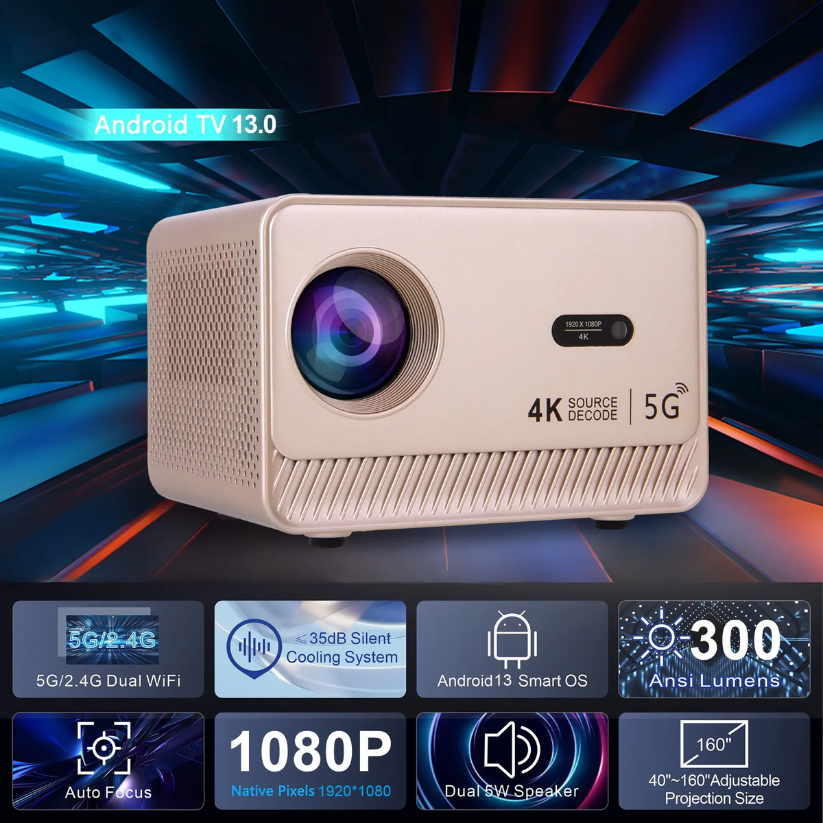 Q96 E450 M10 PLUS Smart Mini Projector Video