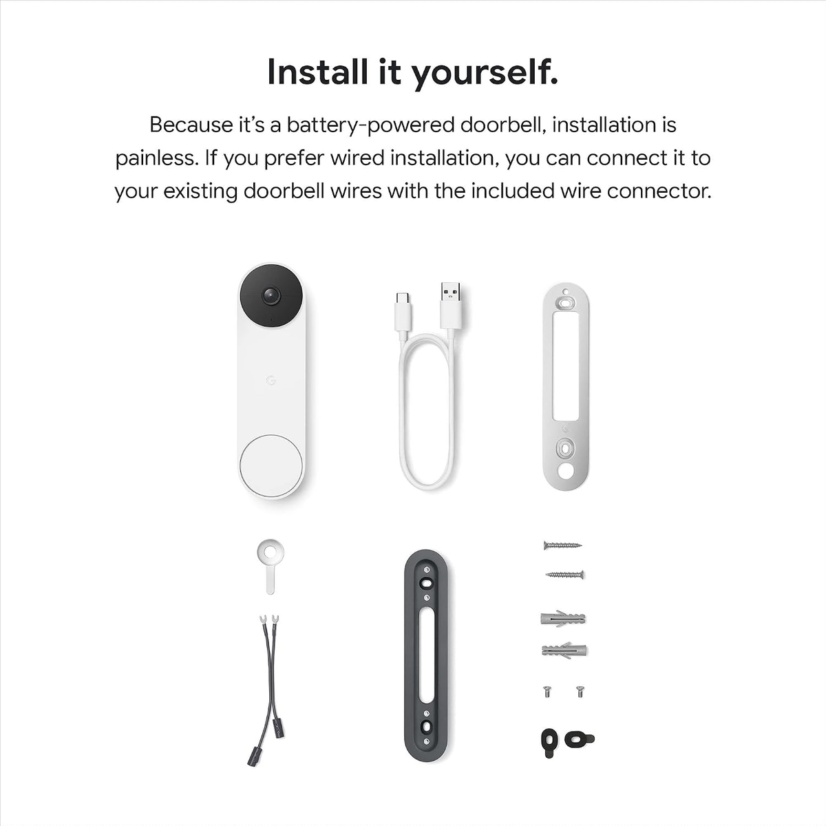 Google Nest Doorbell (Battery) - Wireless Video Doorbell