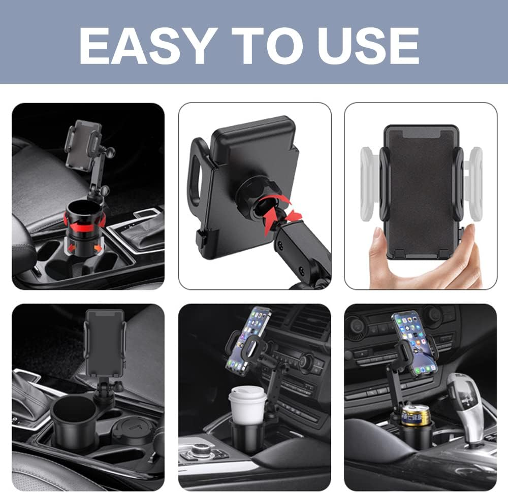 HURENTEK 2 IN 1 CAR CUP HOLDER & PHONE MOUNT - IPAD MINI HOLDER ANJ-109
