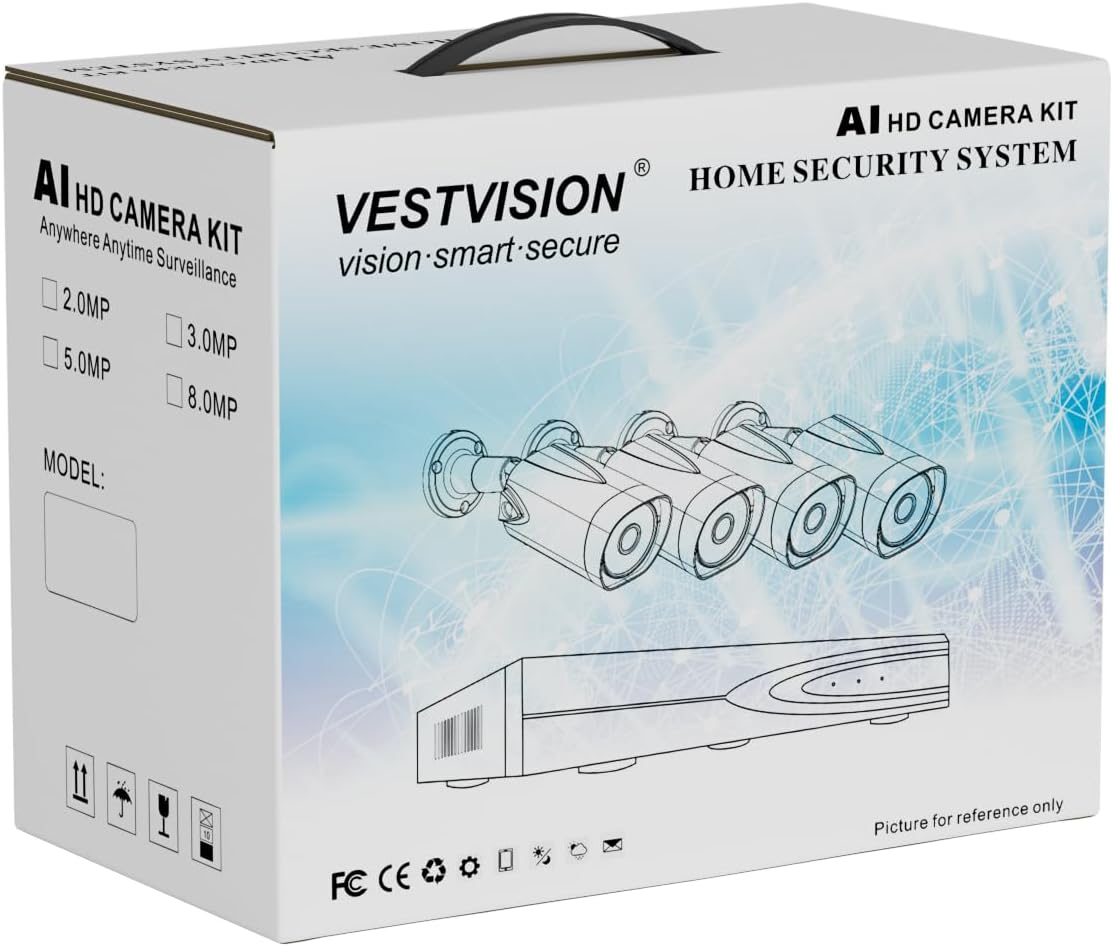 VEST VISION 4CH POE CMAERA KIT VST4CH-POE-Y DC 52V