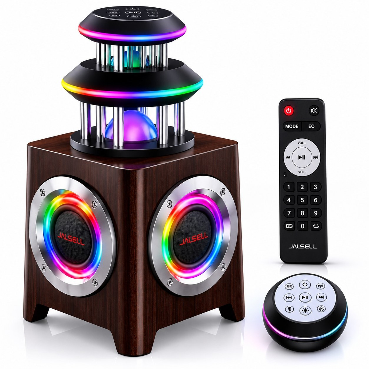 JALSELL SPEAKER WITH RGB LIGHTS HD AUDIO BLUETOOTH