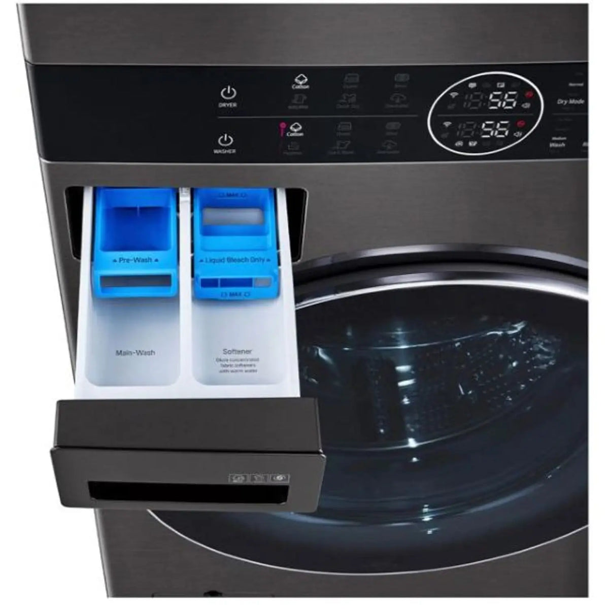 LG 21 Kg Washer 16 Kg Dryer Wash Tower Front Load LED Display Control FWT2116BS
