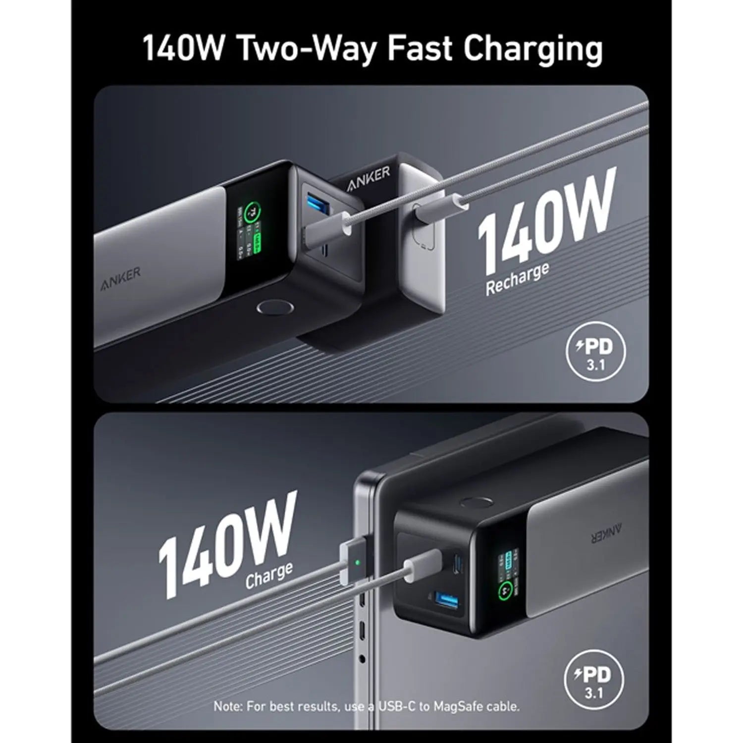 Anker 737 Powerbank Gen 2 Black - A1289011