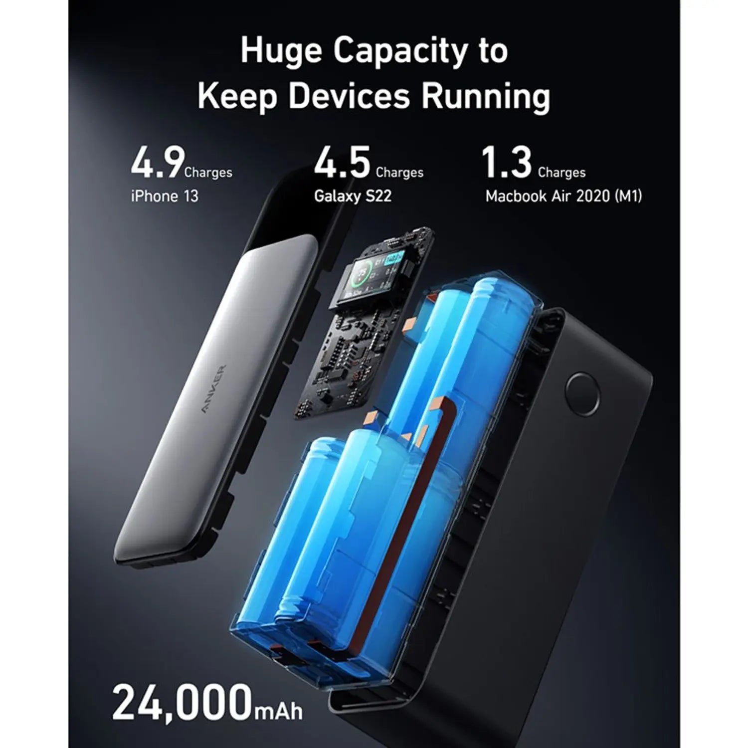 Anker 737 Powerbank Gen 2 Black - A1289011
