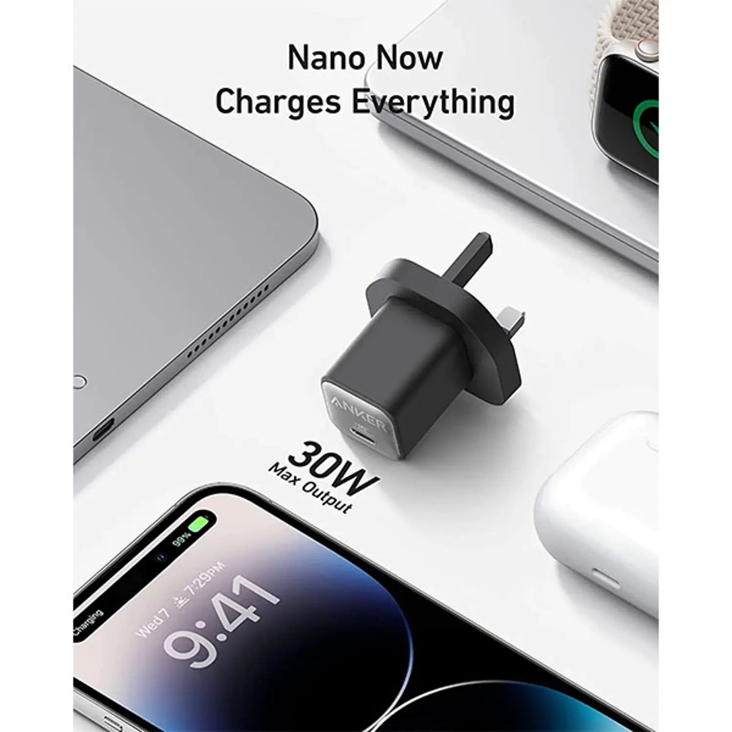 Anker 511 Powerport Nano 3 30W A2147K (Black)