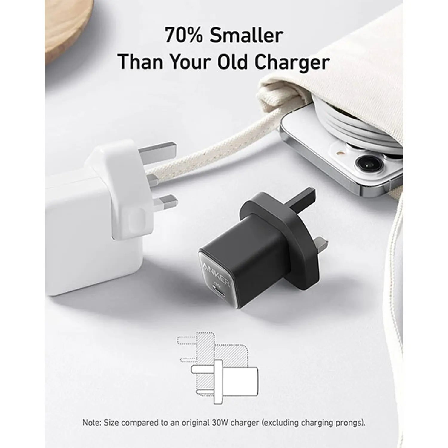 Anker 511 Powerport Nano 3 30W A2147K (Black)