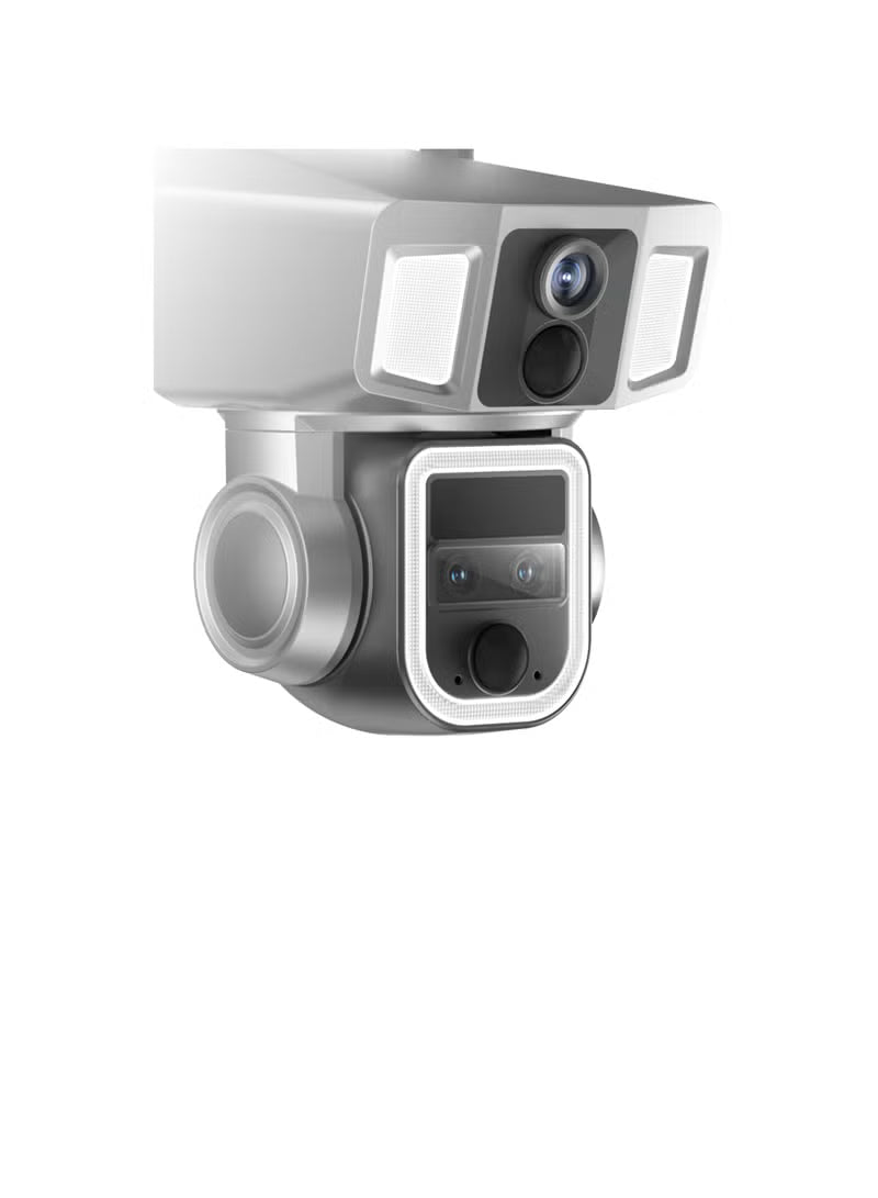 Powerology 4G/WIFI 10x Zoom 2MP+2MP 360° Ultimate Versatile Camera - Black