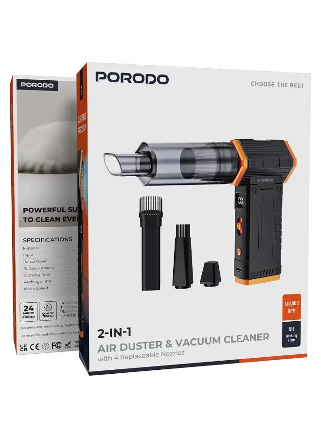 منفاخ هواء ومكنسة كهربائية 2 في 1